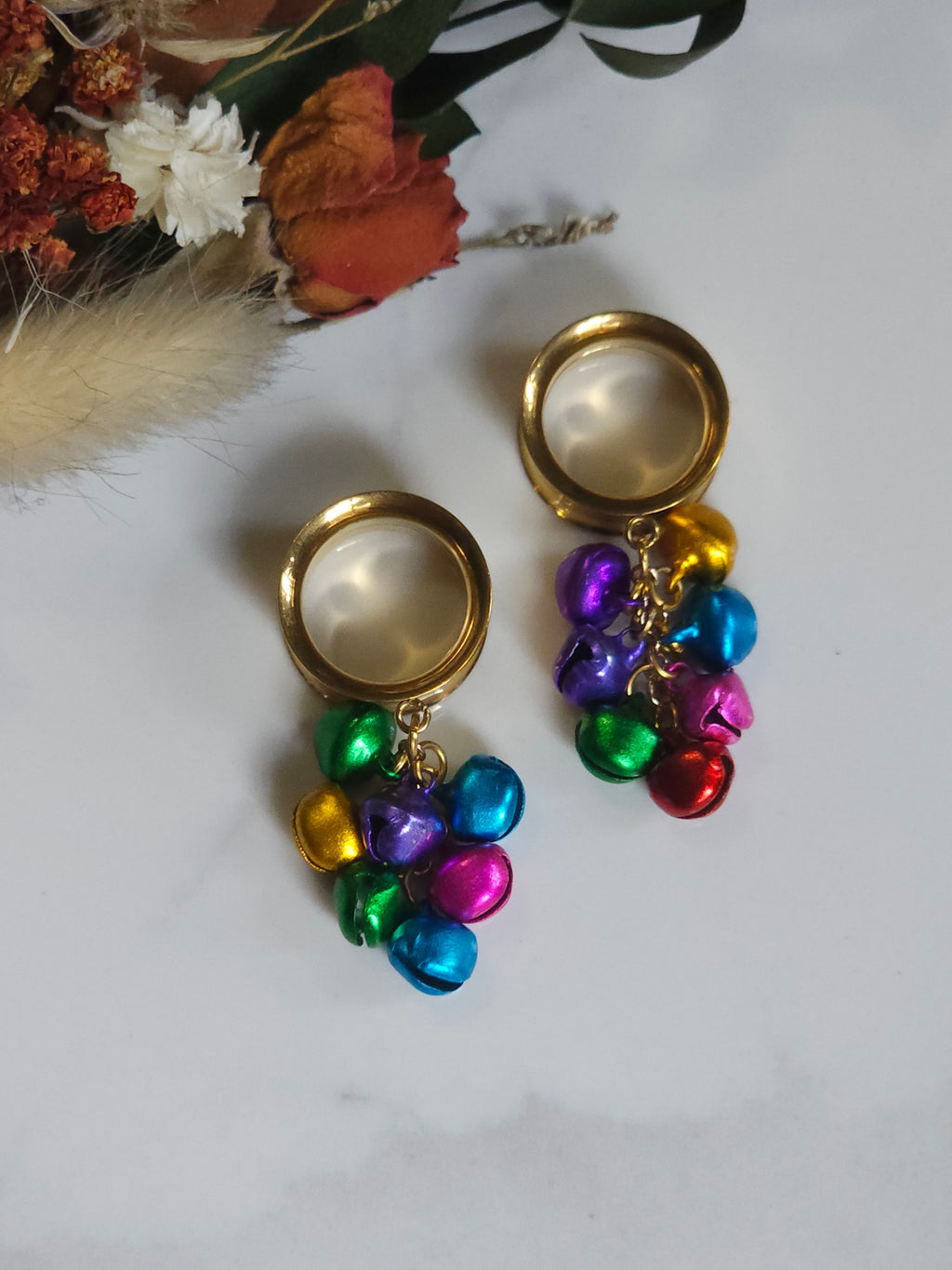 Christmas jingle bell dangle gauges