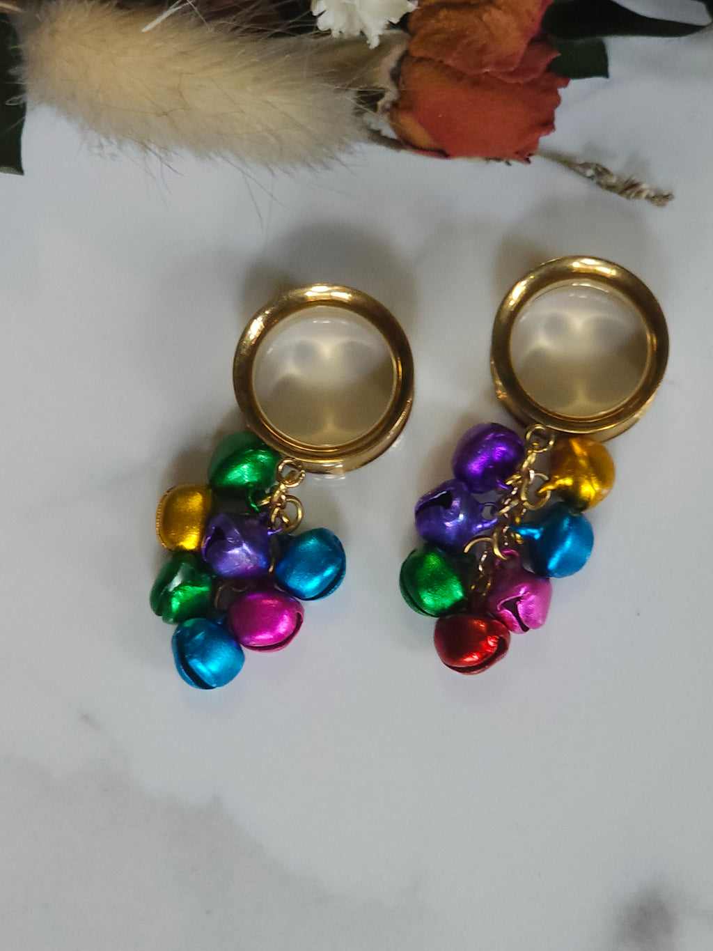 Christmas jingle bell dangle gauges