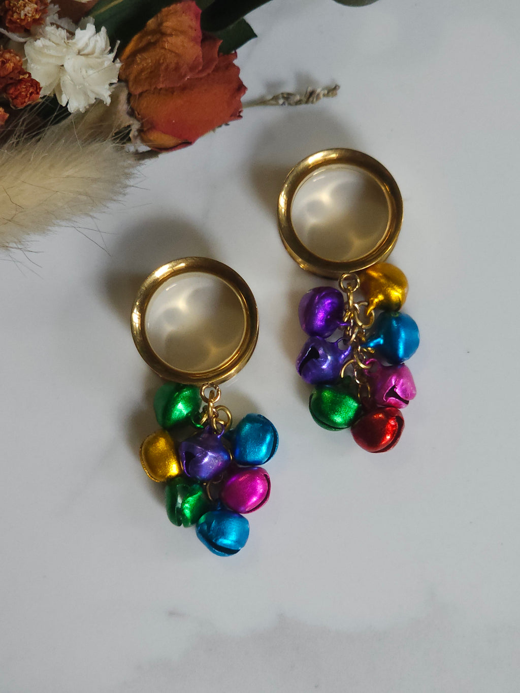 Christmas jingle bell dangle gauges