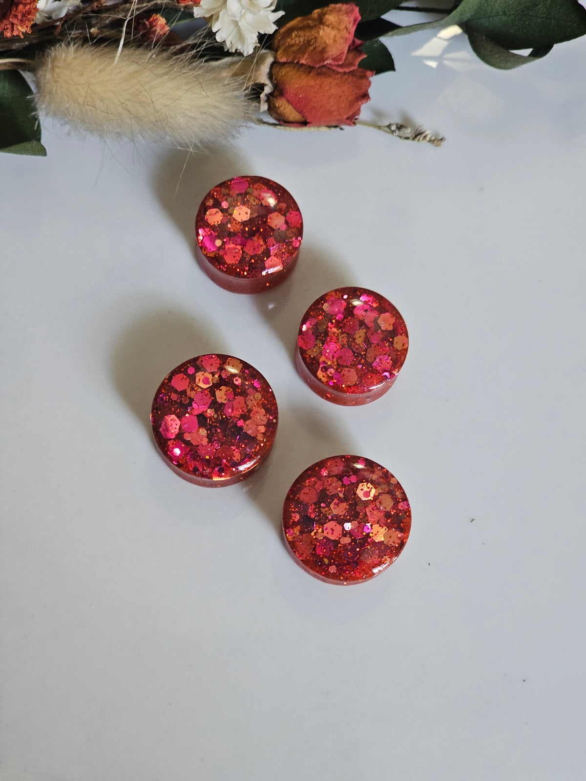 Color Shifting Red/Gold Plugs
