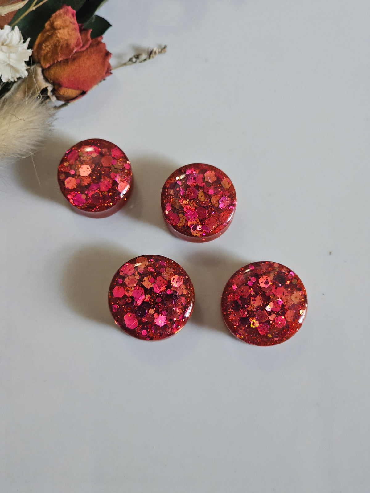 Color Shifting Red/Gold Plugs