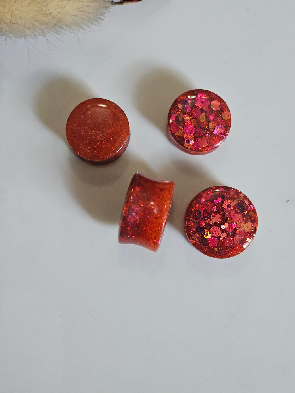 Color Shifting Red/Gold Plugs