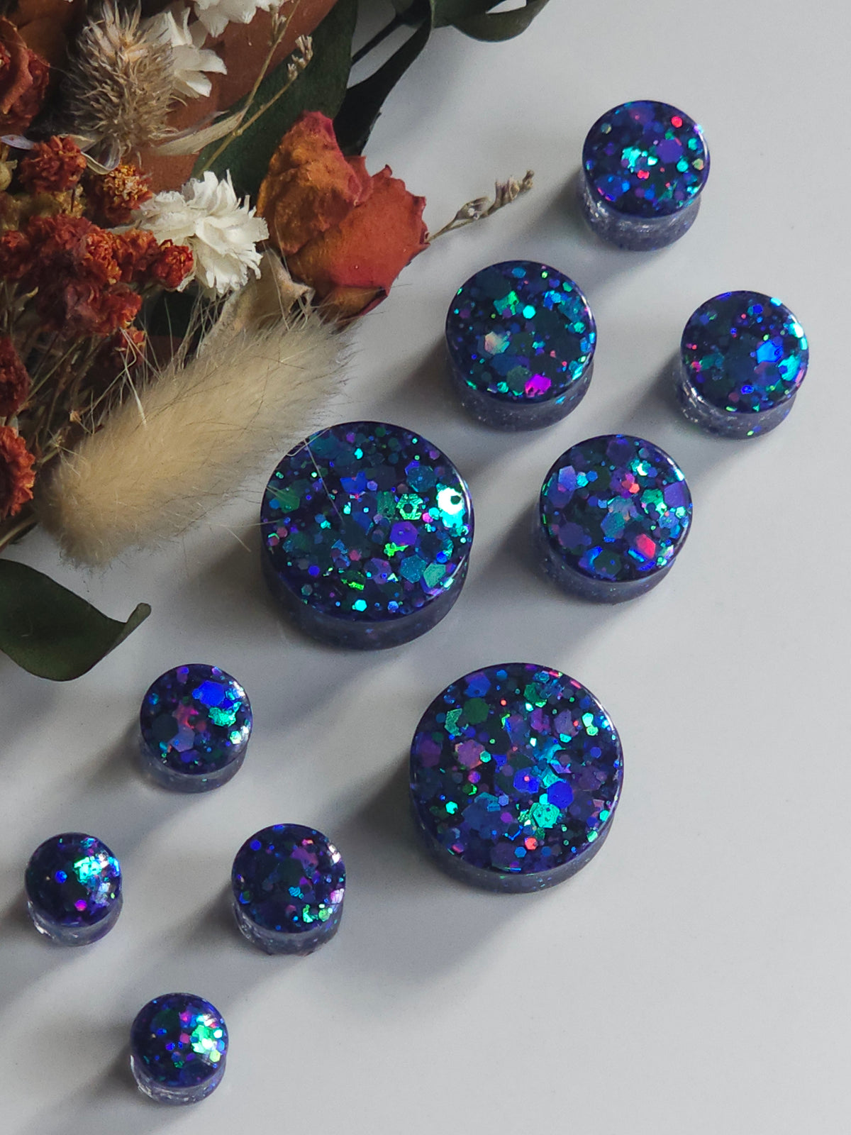 Color Shifting Blue/Green Plugs