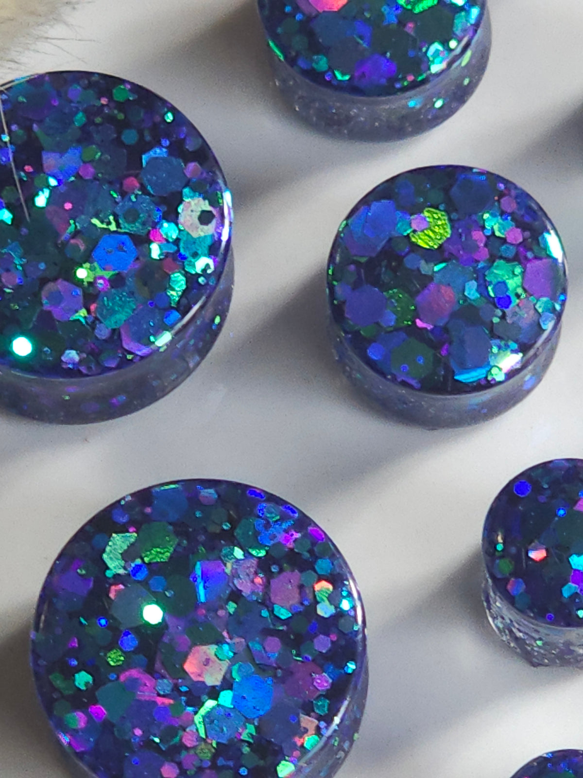 Color Shifting Blue/Green Plugs