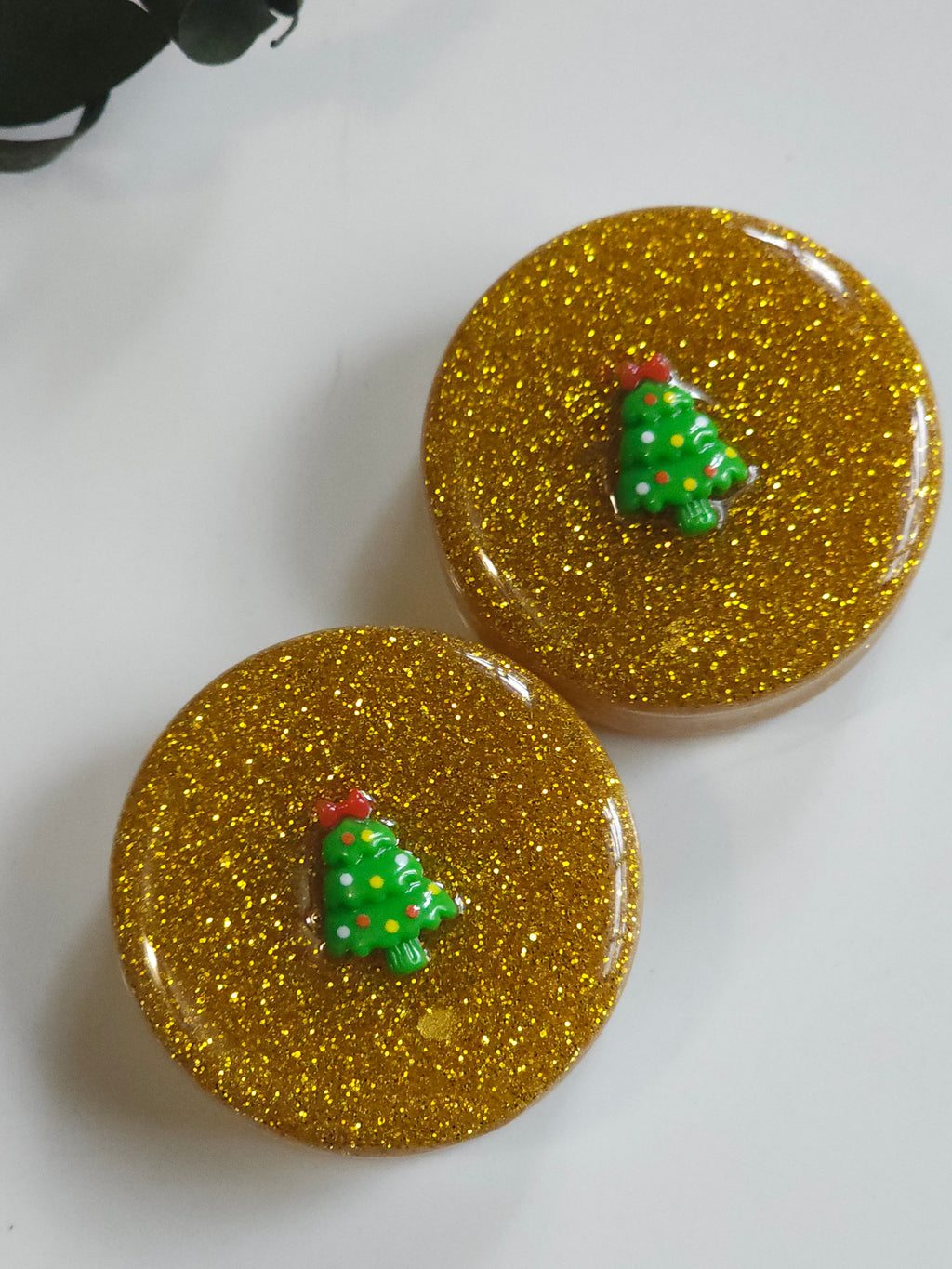 19MM-50MM Christmas tree Xmas Glitter plugs
