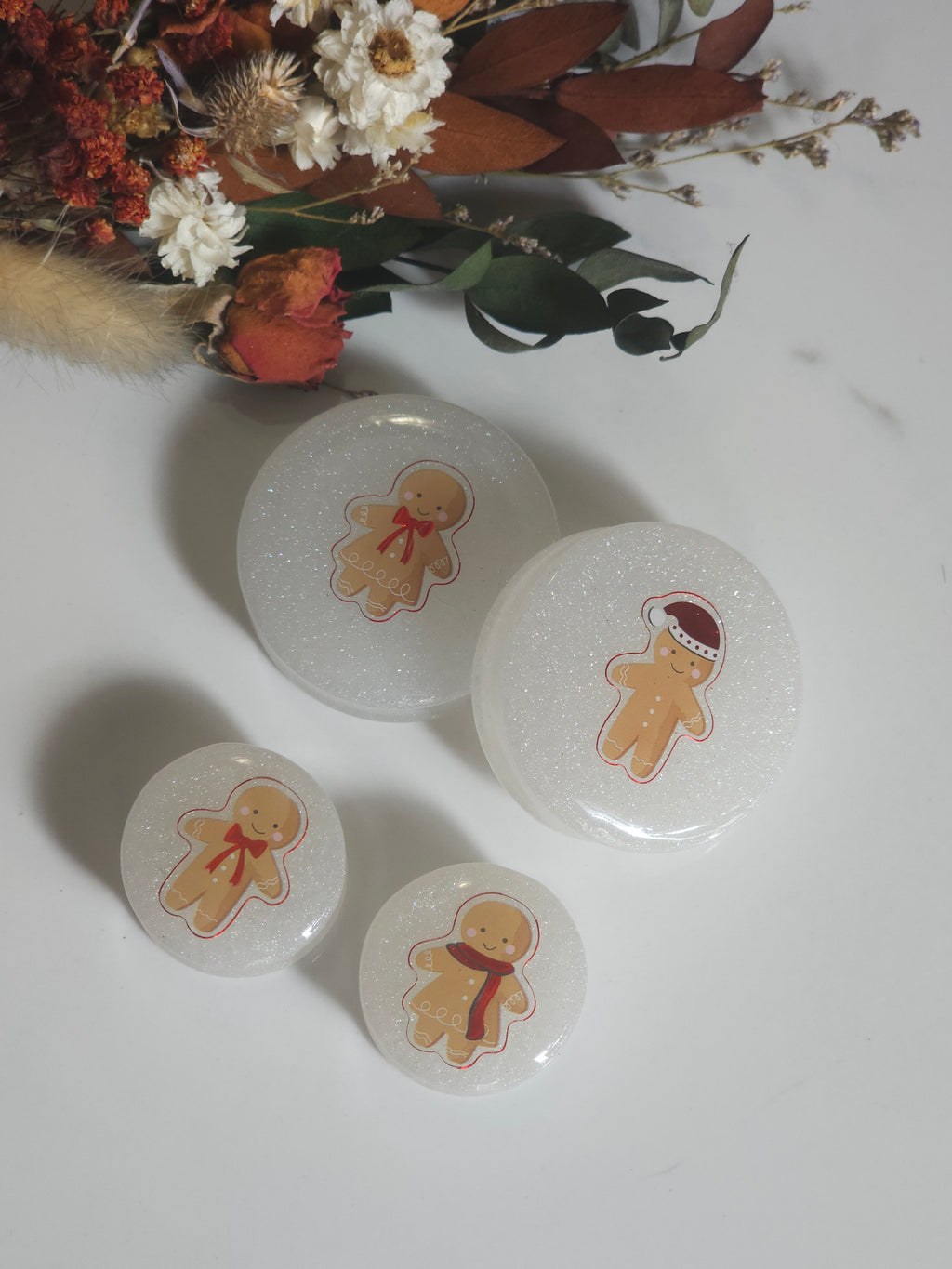 28MM-50MM Xmas Gingerbread Christmas plugs