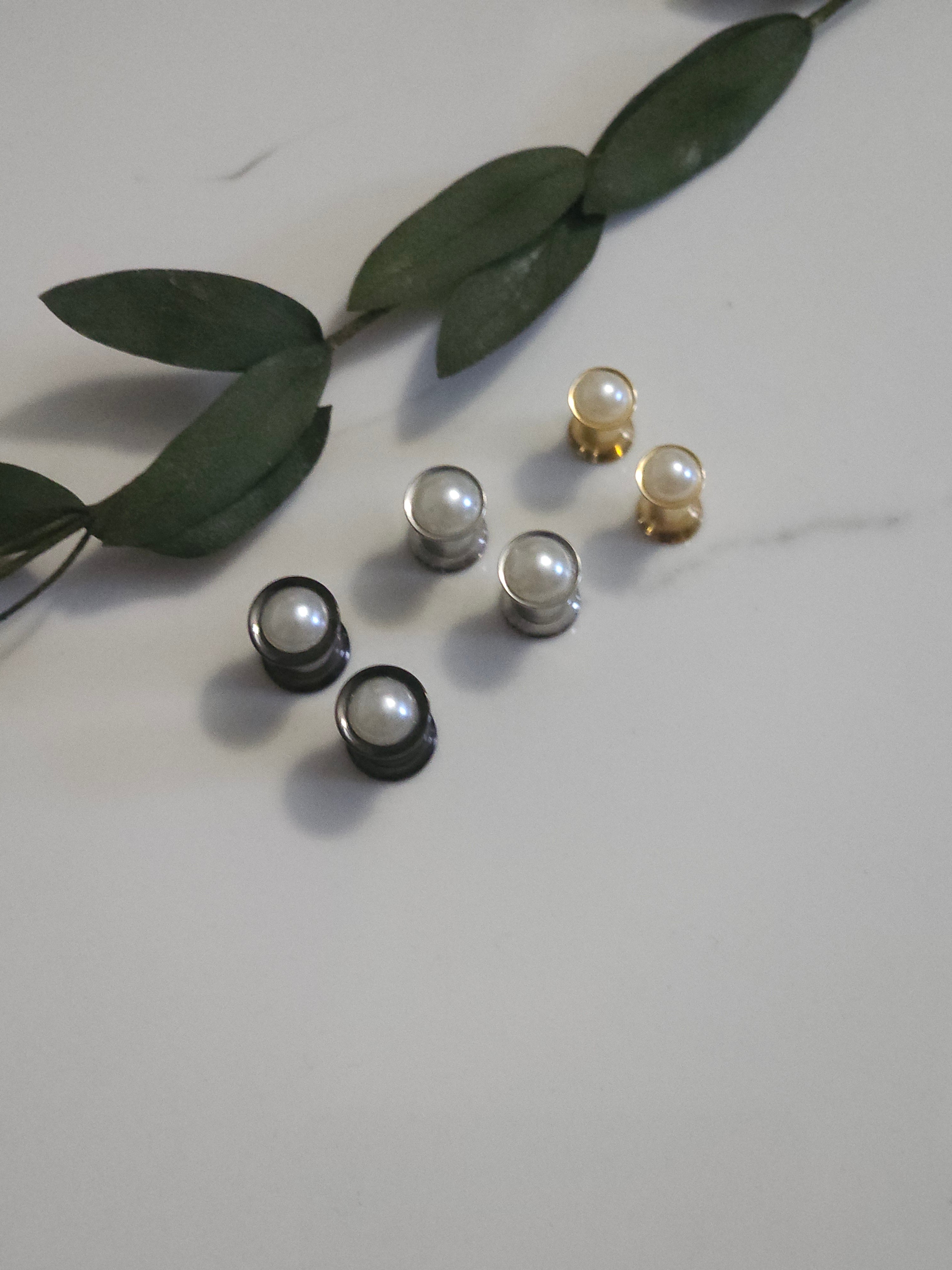 6G 4G 2G Faux pearl Plugs