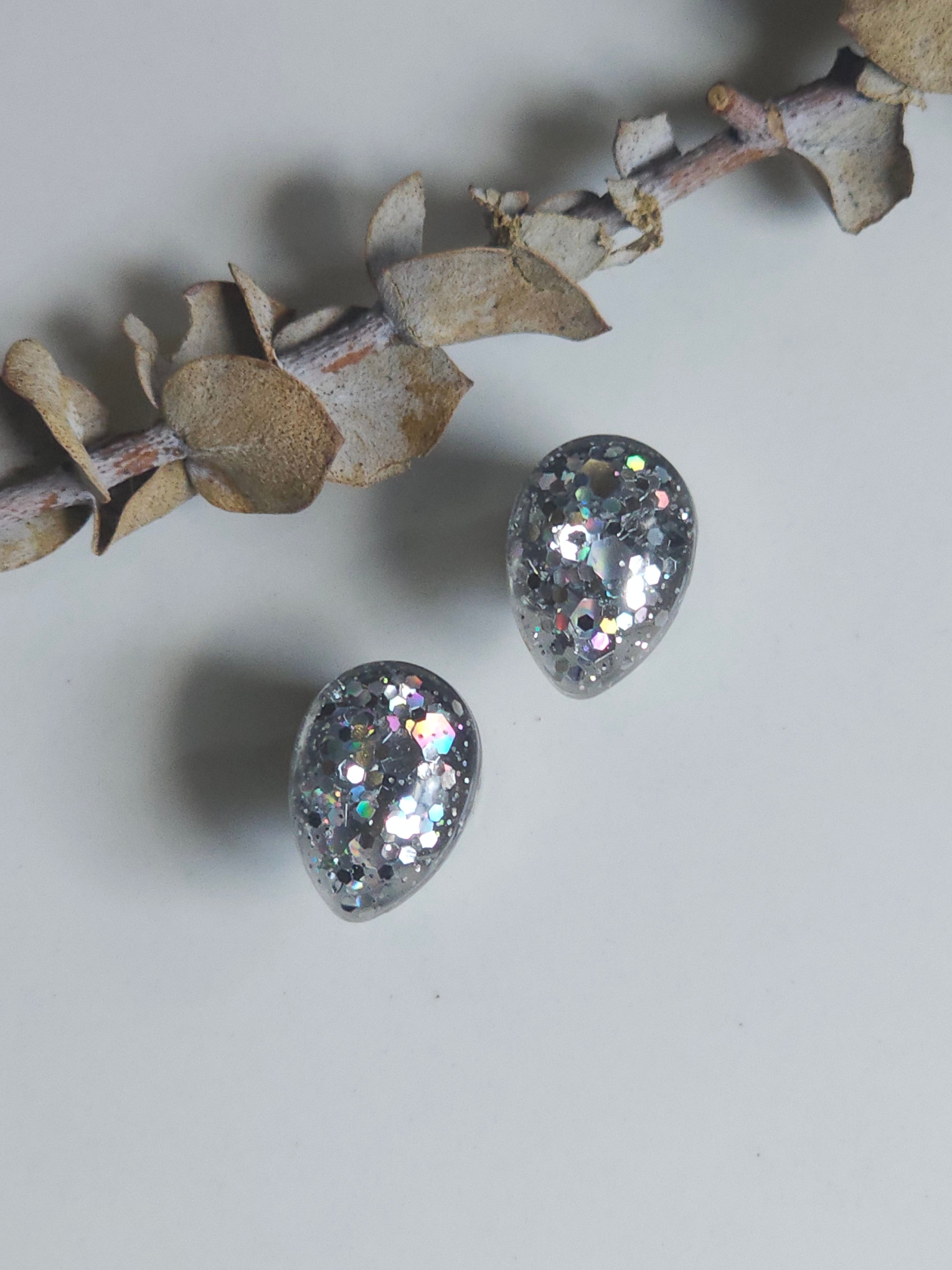 6MM-16MM Teardrop Glitter Plugs Gauges