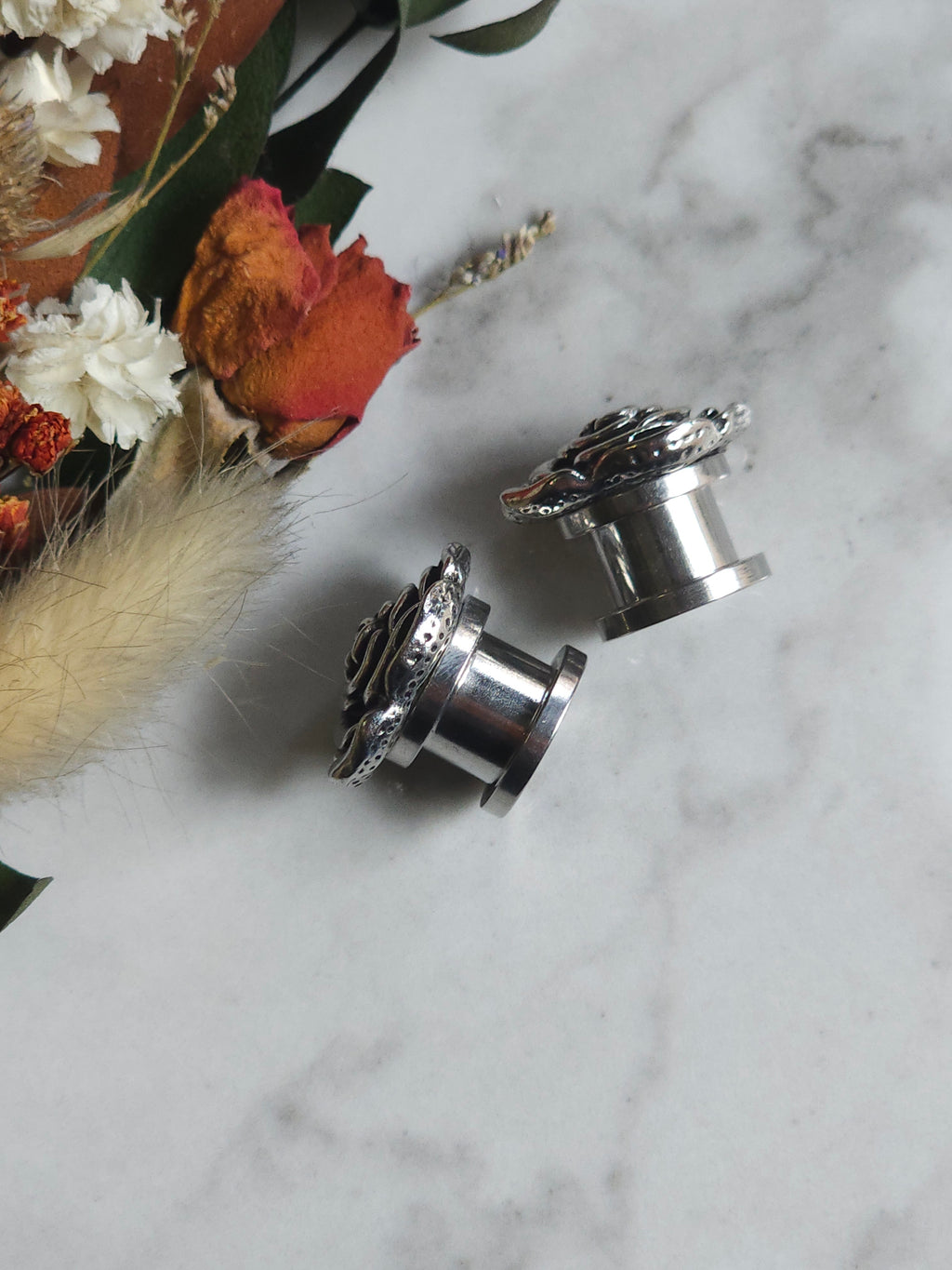 8MM-10MM Rose Plugs Tunnels