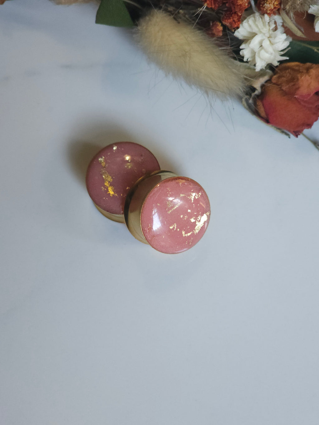 8MM-50MM Pink/Gold Gauges