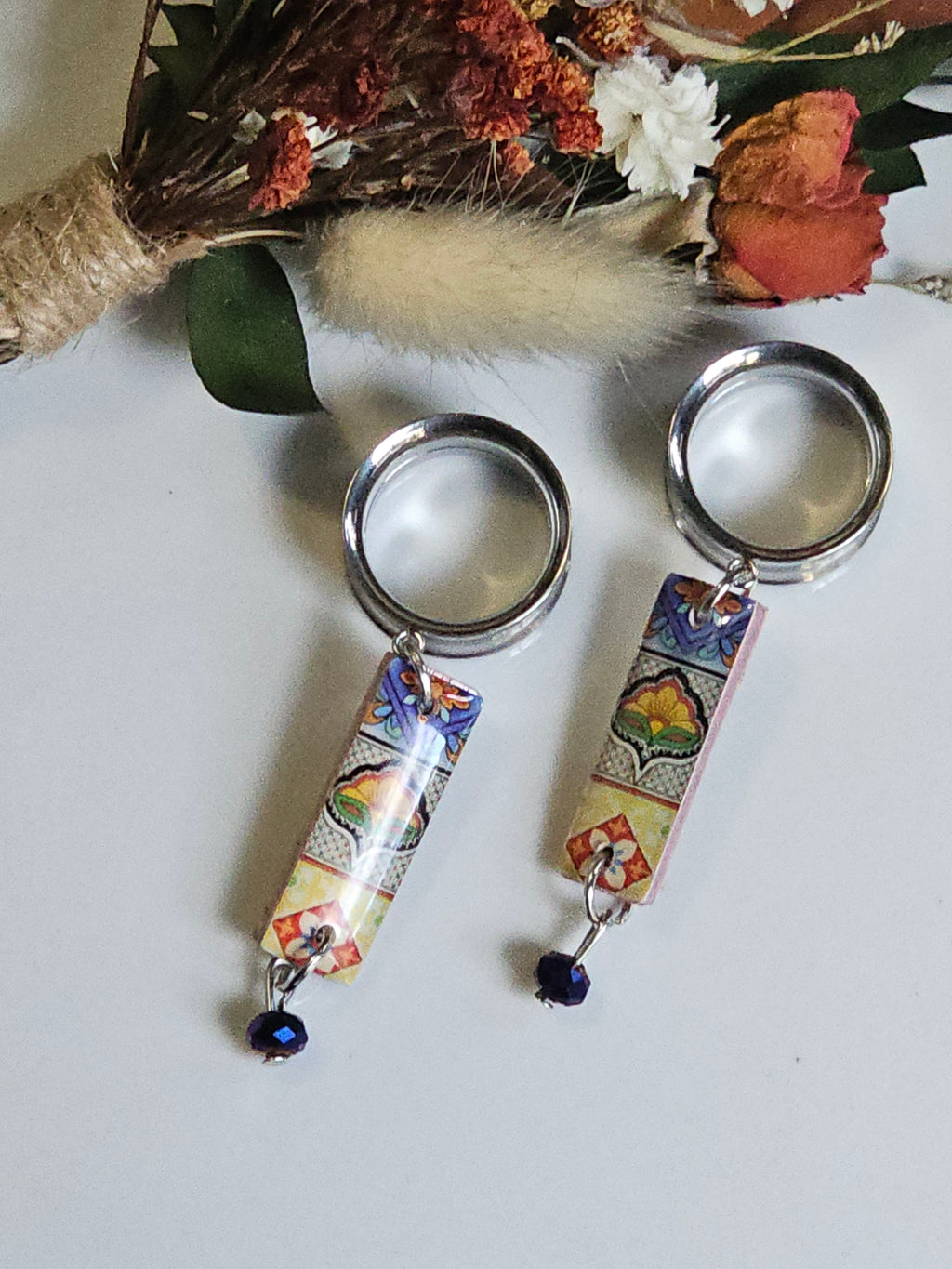Tile Print Dangle Gauges