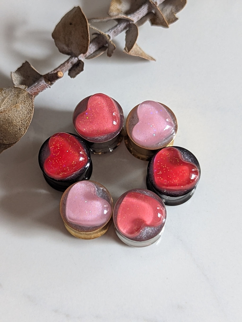 12MM Heart plugs