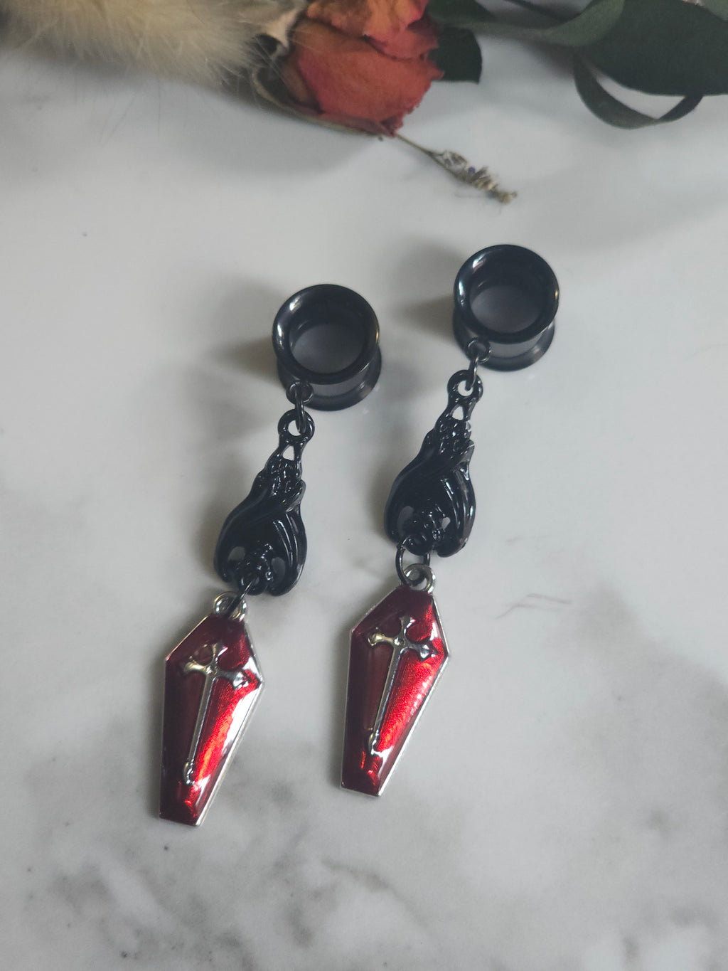 Black Bat dangles gauges