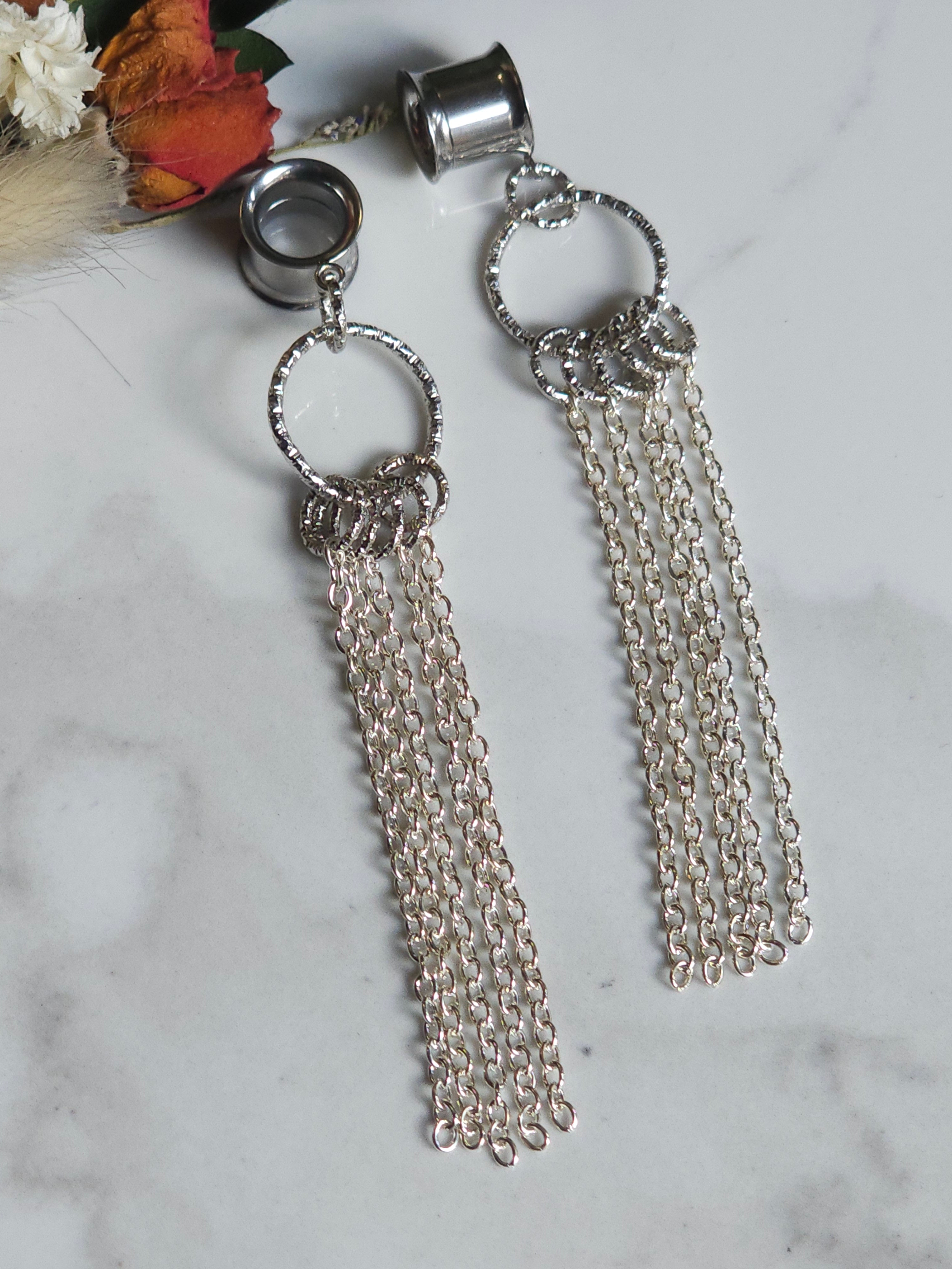 Waterfall Chain dangle gauges