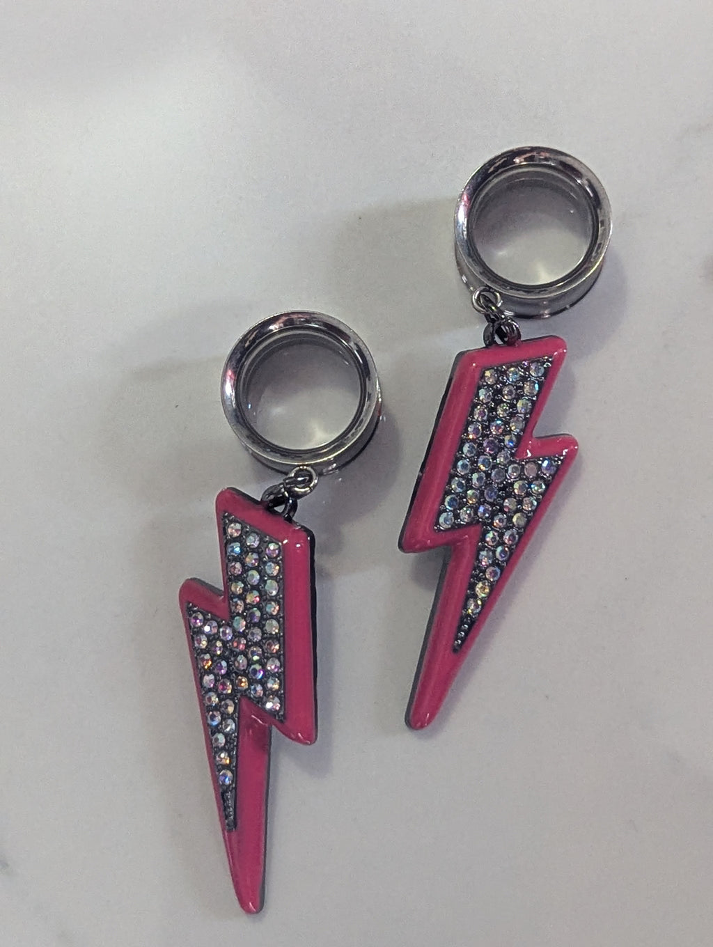 Retro lightning dangle gauges