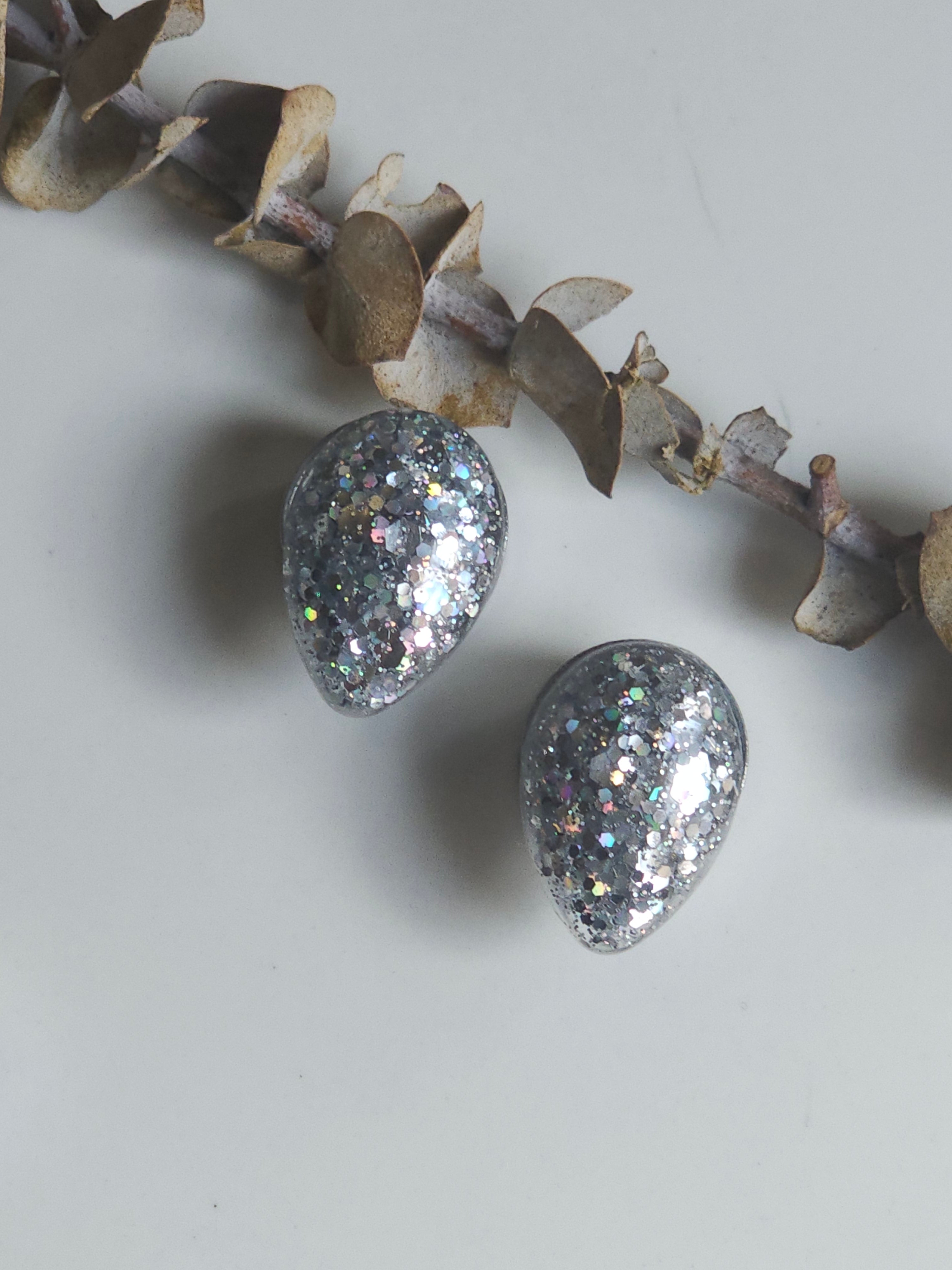 6MM-16MM Teardrop Glitter Plugs Gauges