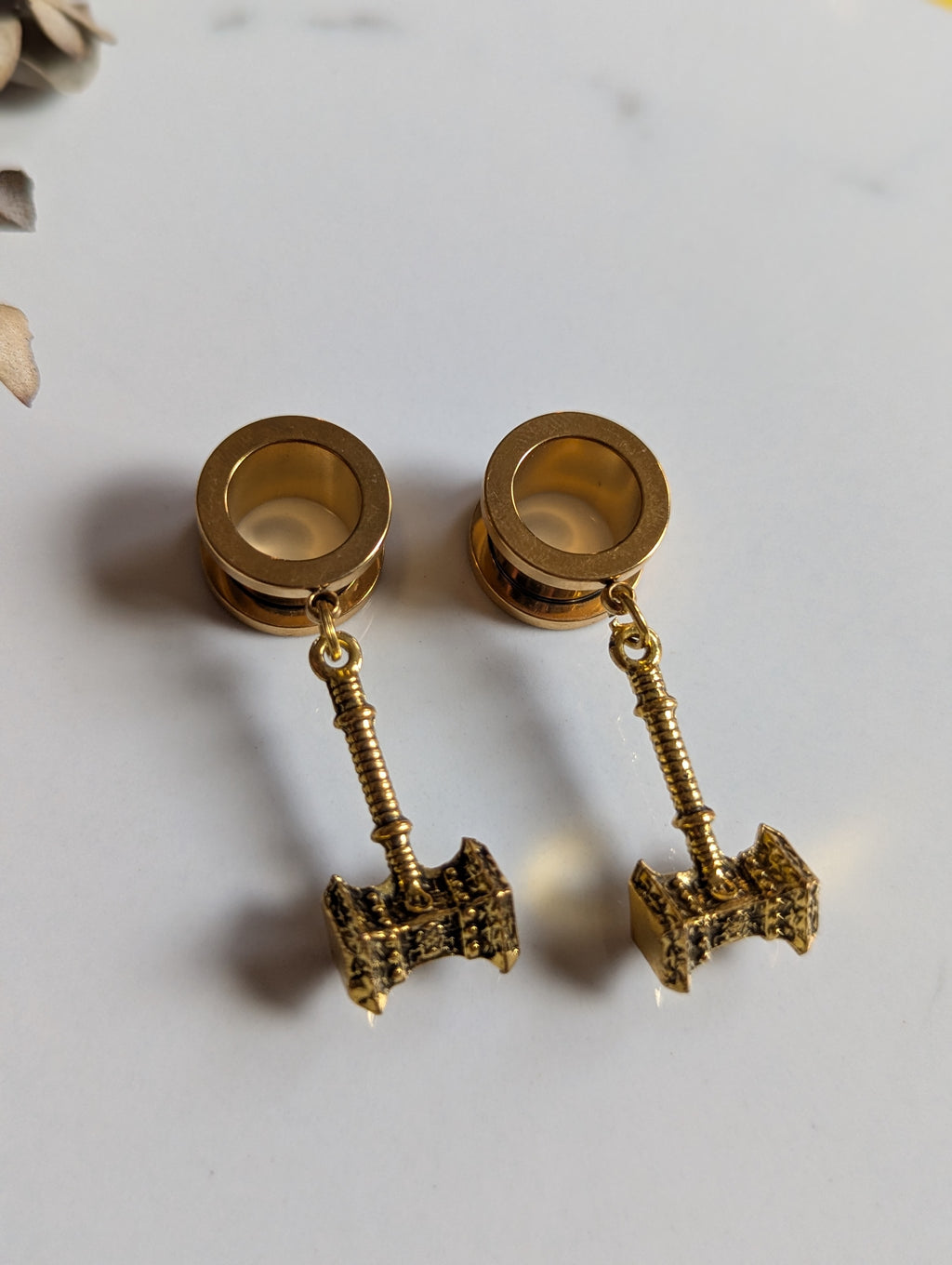 Medieval hammer dangle gauges