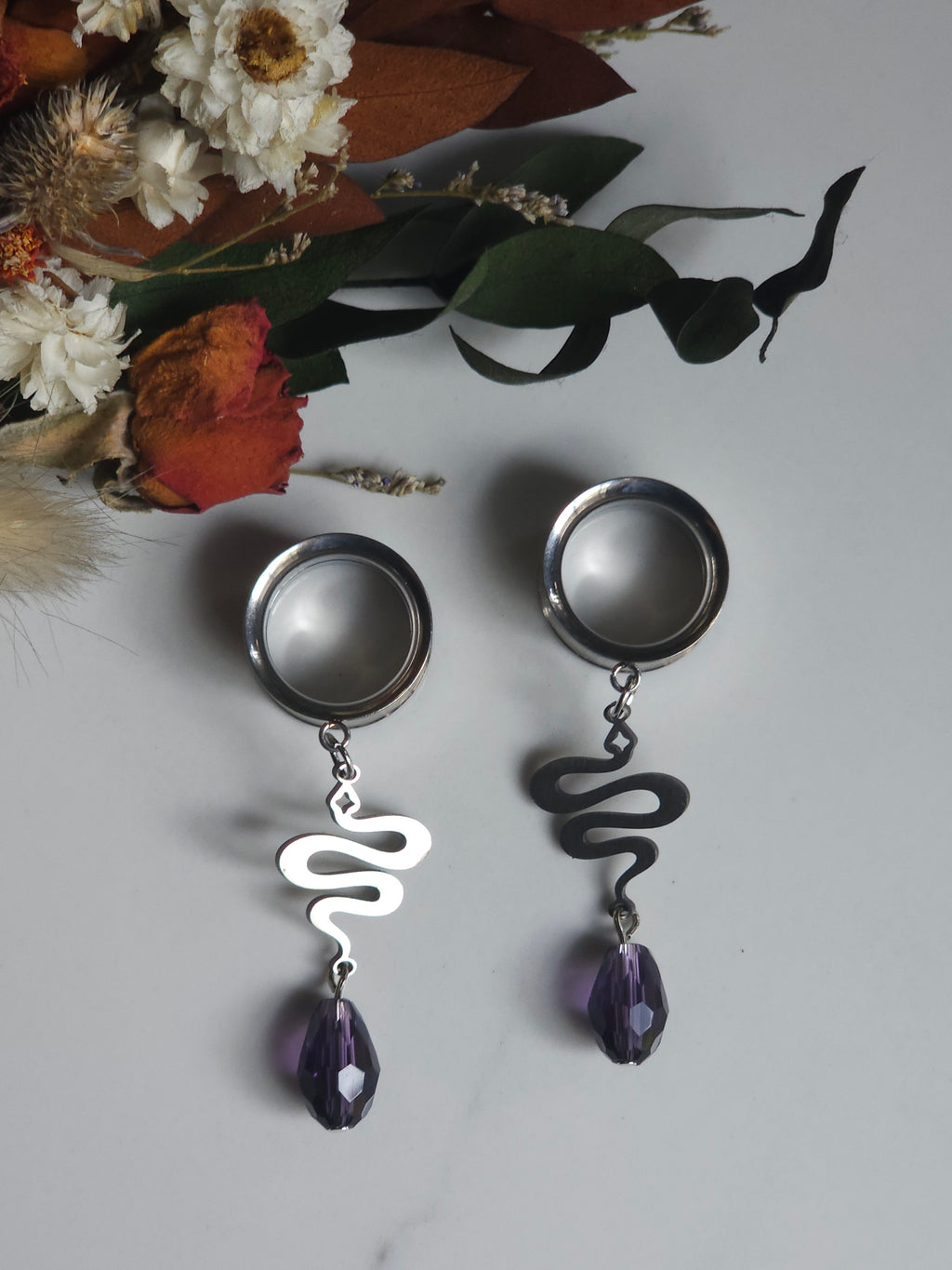 Slithering snake dangle gauges