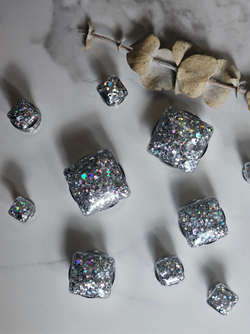 8MM-22MM Square Glitter Plugs Gauges