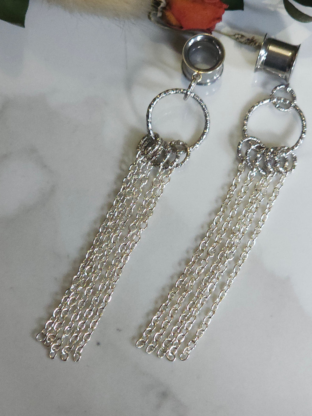 Waterfall Chain dangle gauges