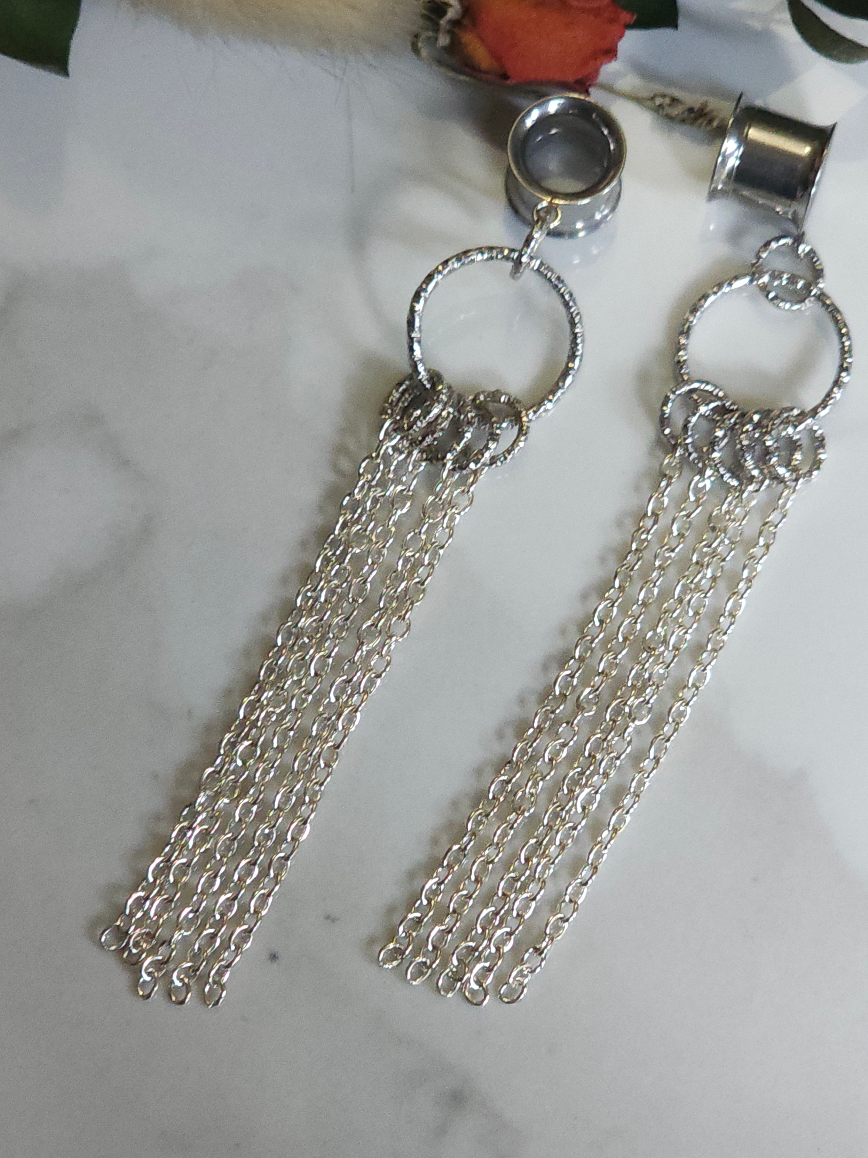 Waterfall Chain dangle gauges