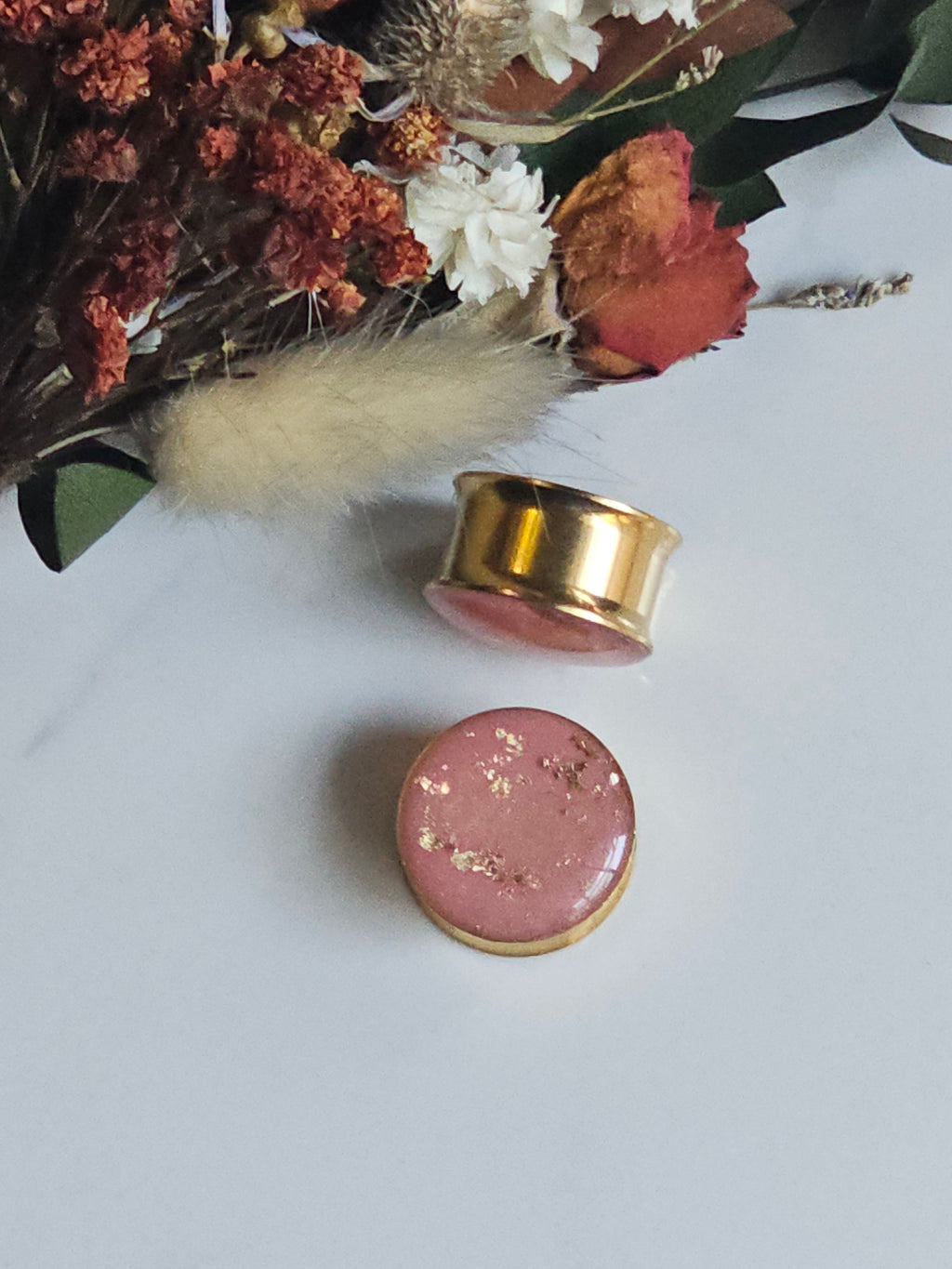 8MM-50MM Pink/Gold Gauges