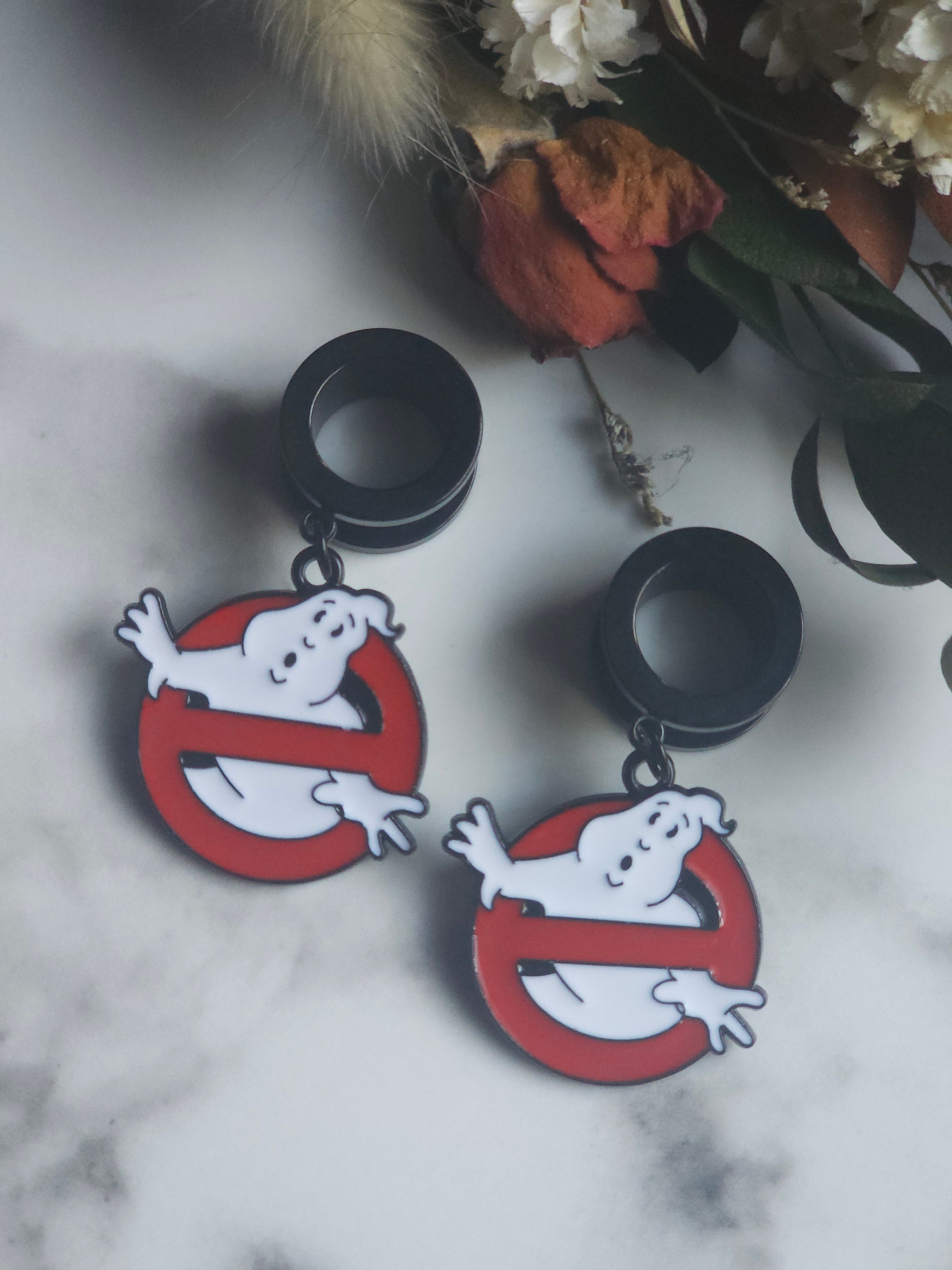 Ghost Halloween dangle gauges
