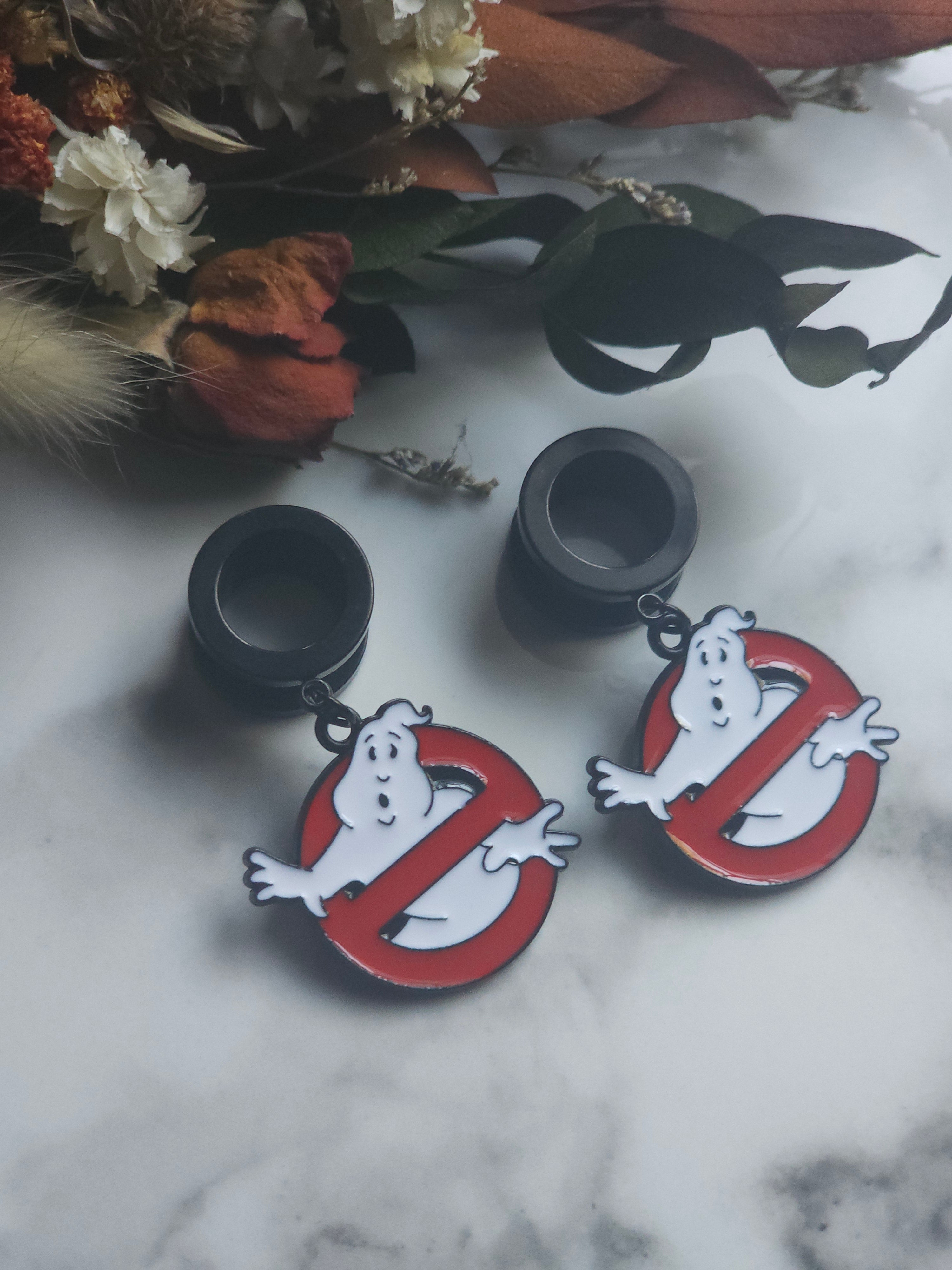 Ghost Halloween dangle gauges