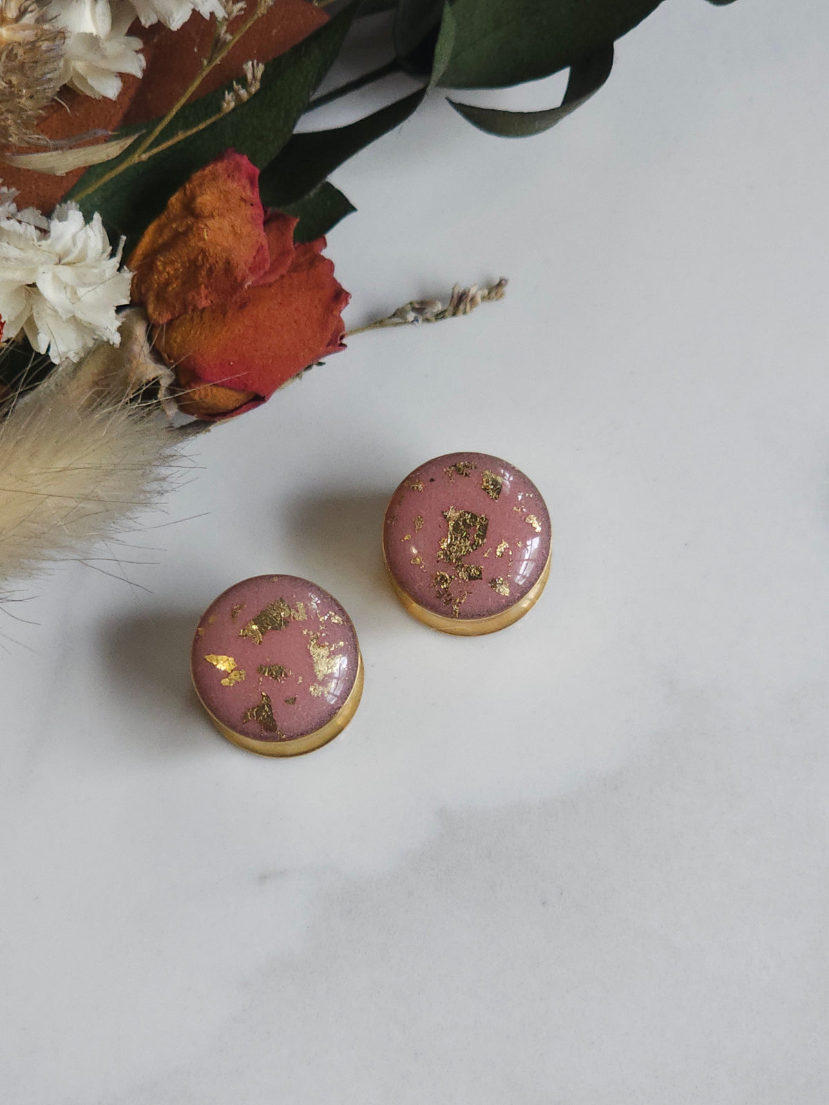 8MM-50MM Pink/Gold Gauges