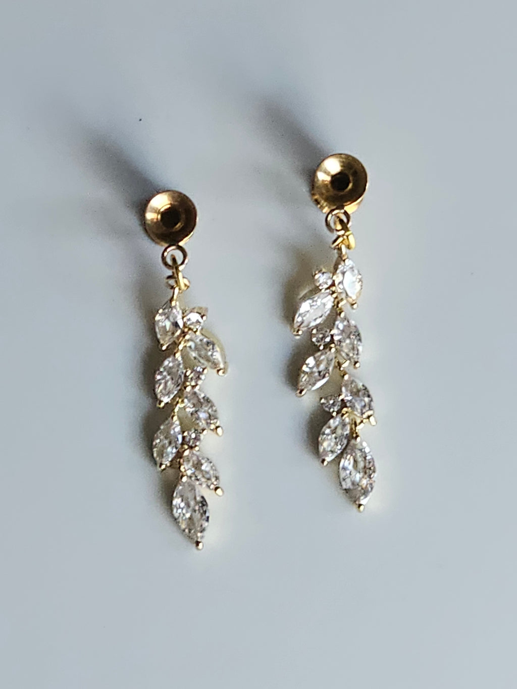 Gold Crystal Dangle Gauges