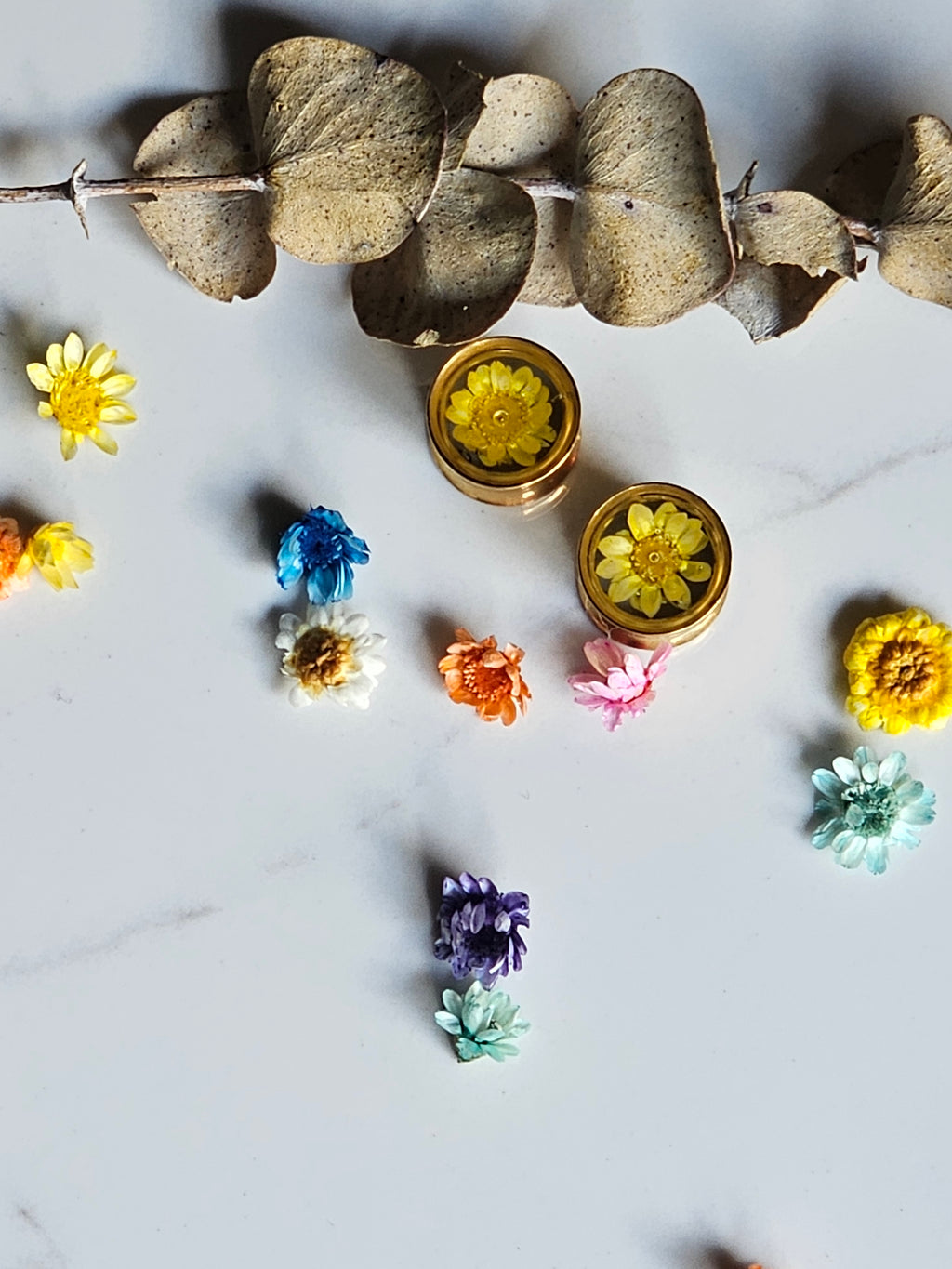 Floral Gold Plugs Gauges