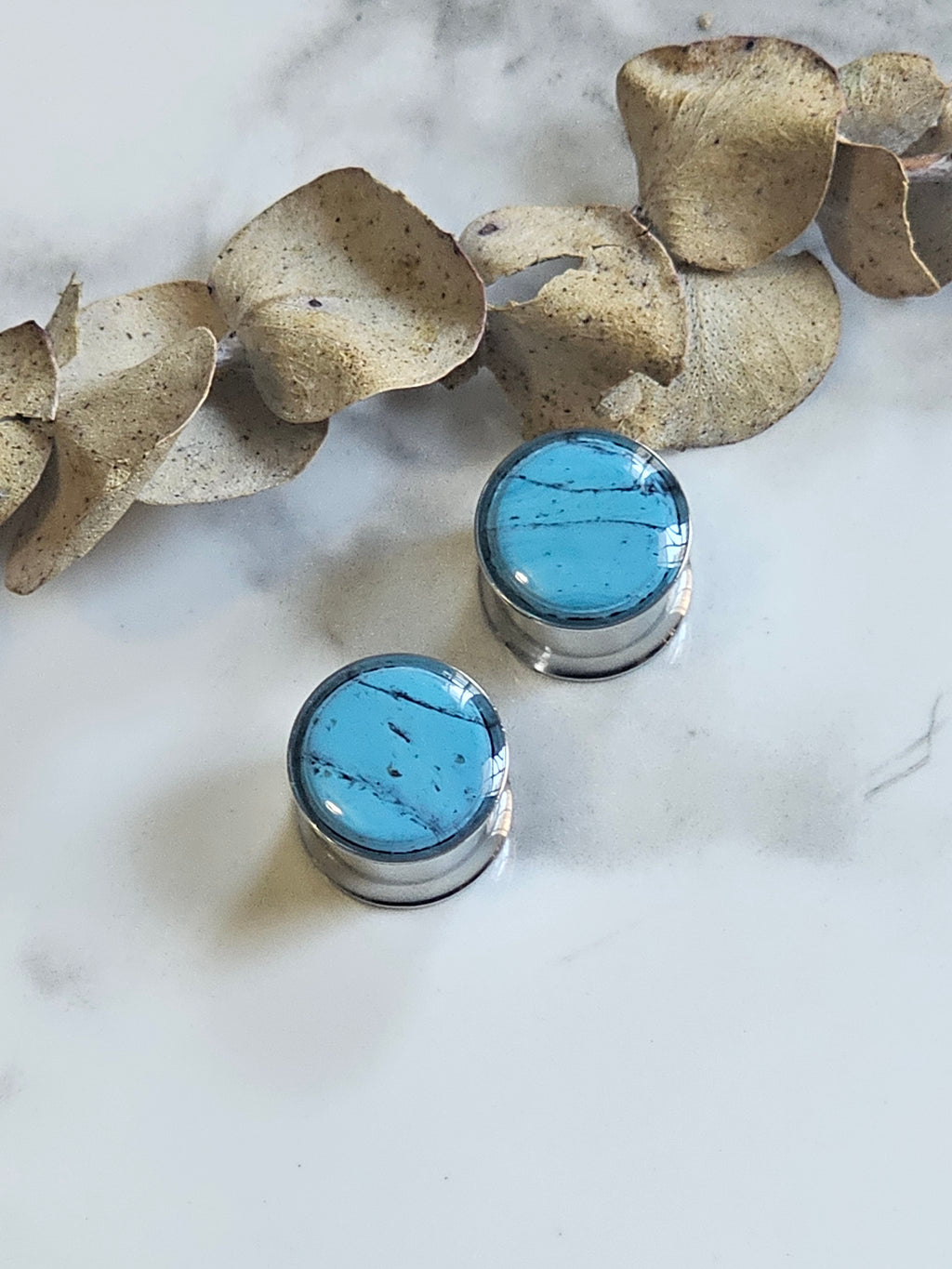 Faux Turquoise Gauges