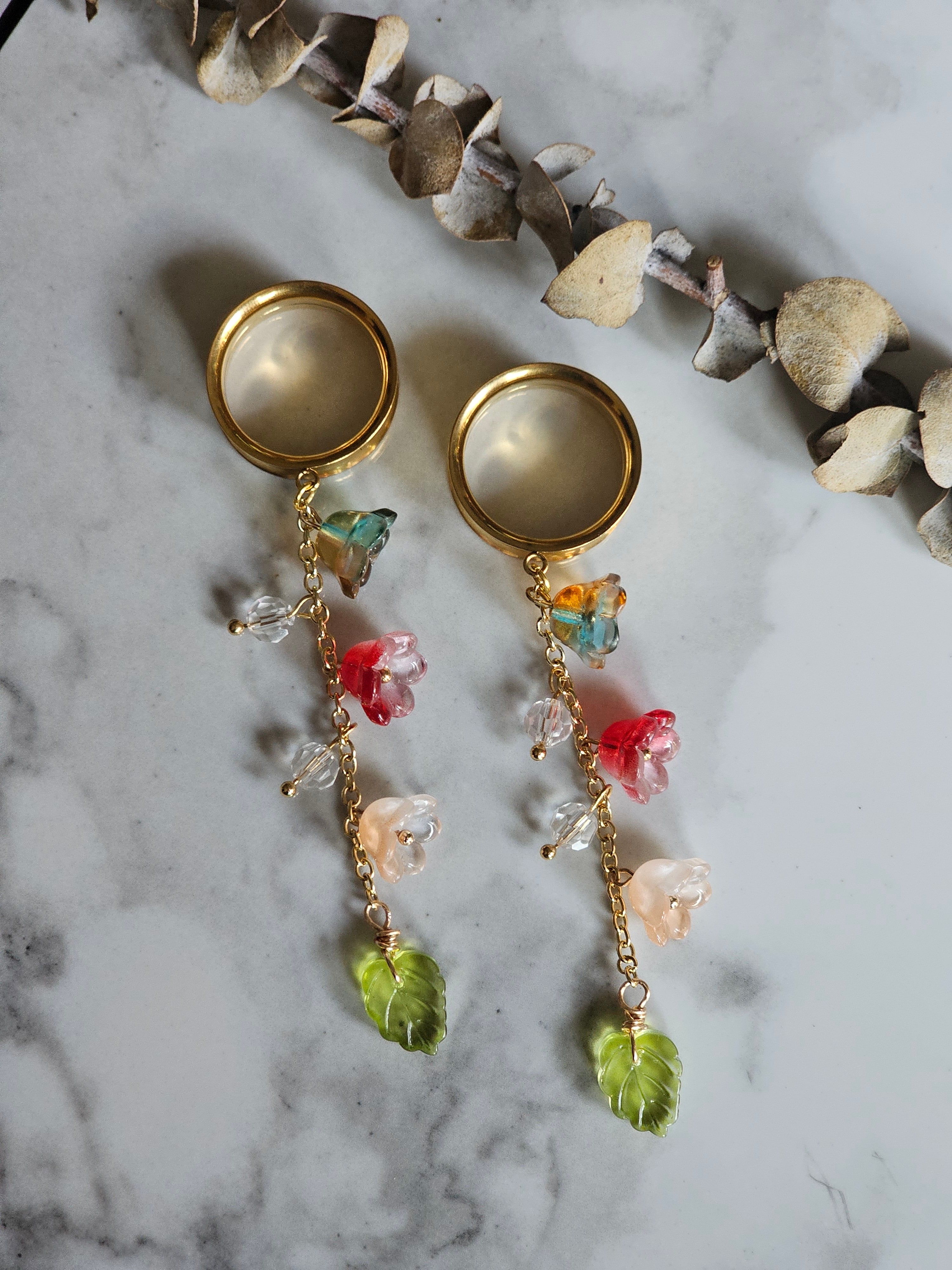 Floral Dangle Gauges
