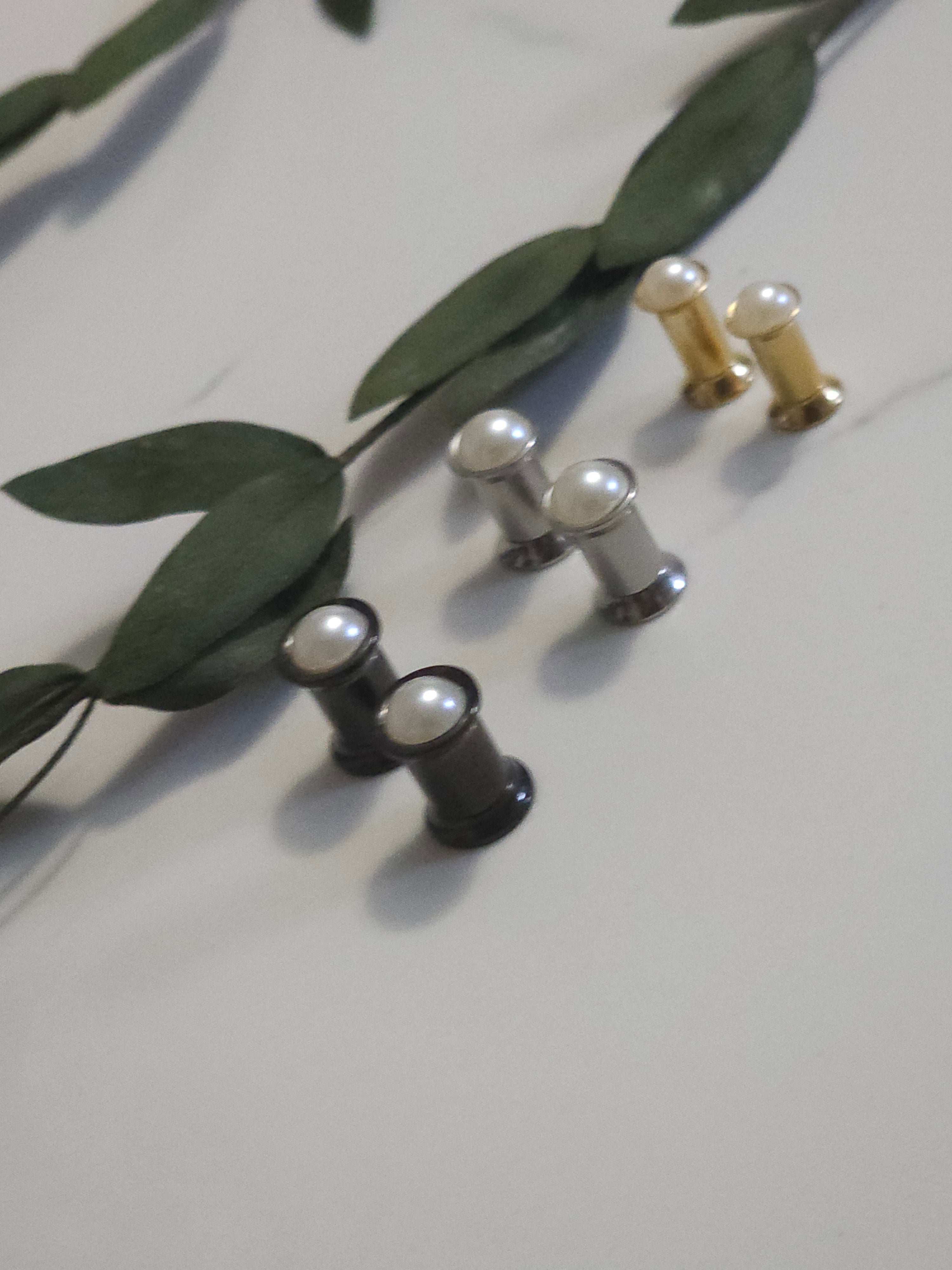 6G 4G 2G Faux pearl Plugs