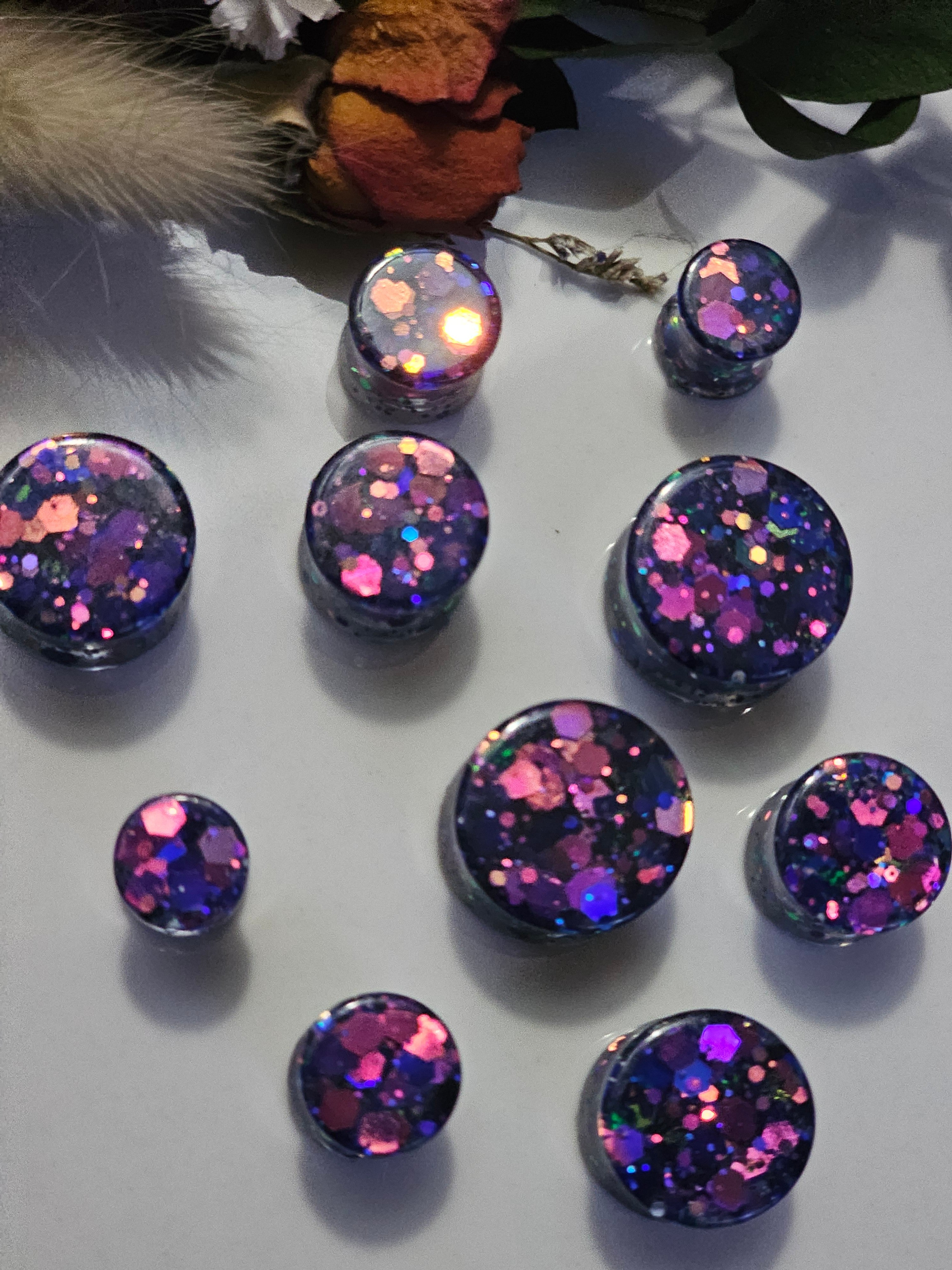 Color Shifting Purple/Blue Plugs