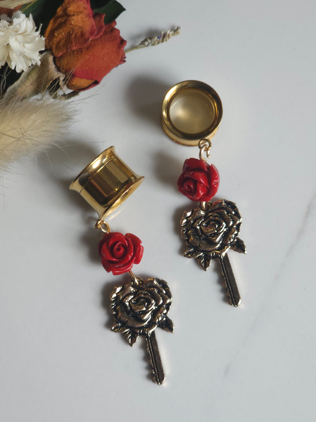 Rose key dangle gauges