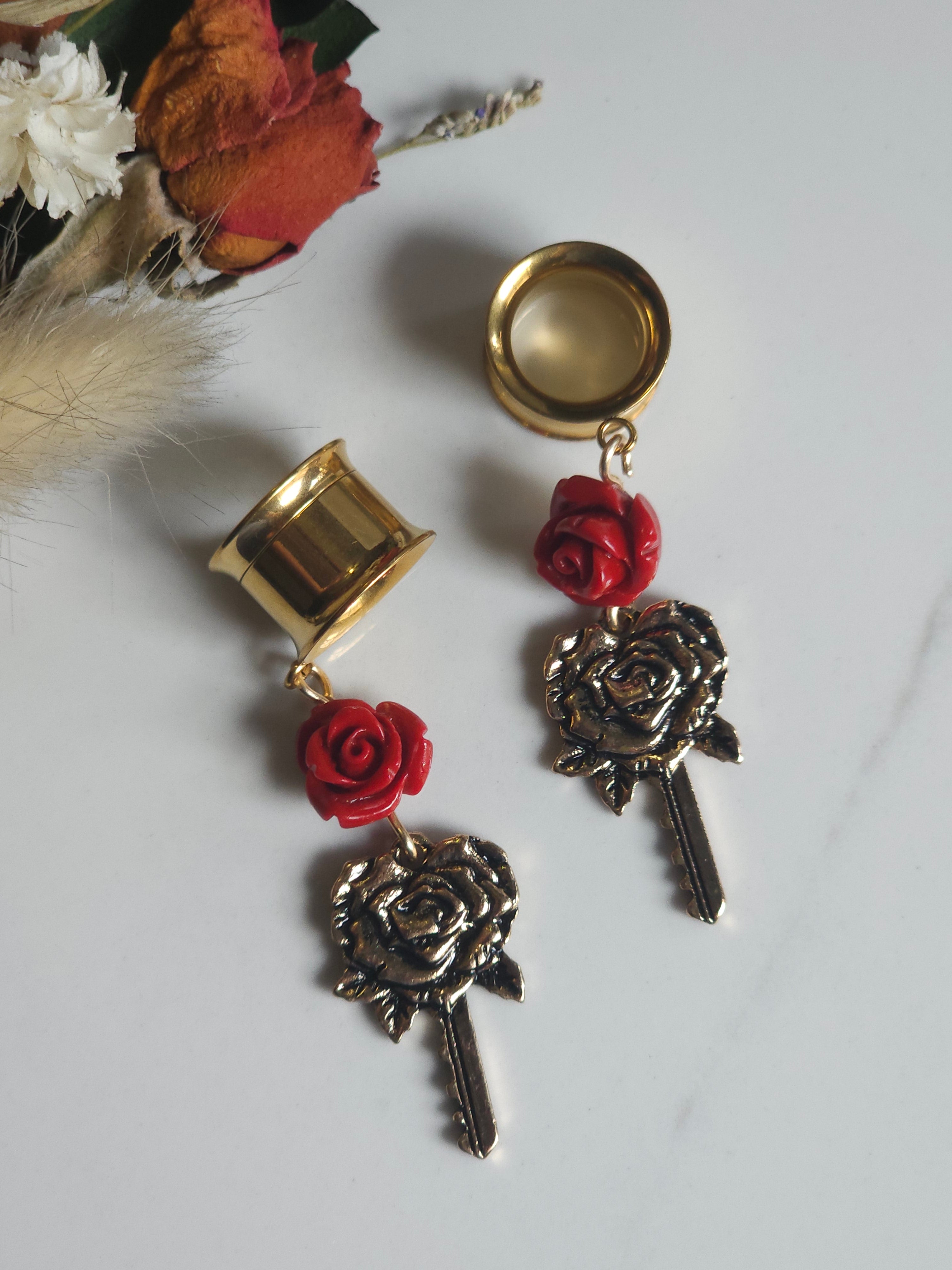 Rose key dangle gauges