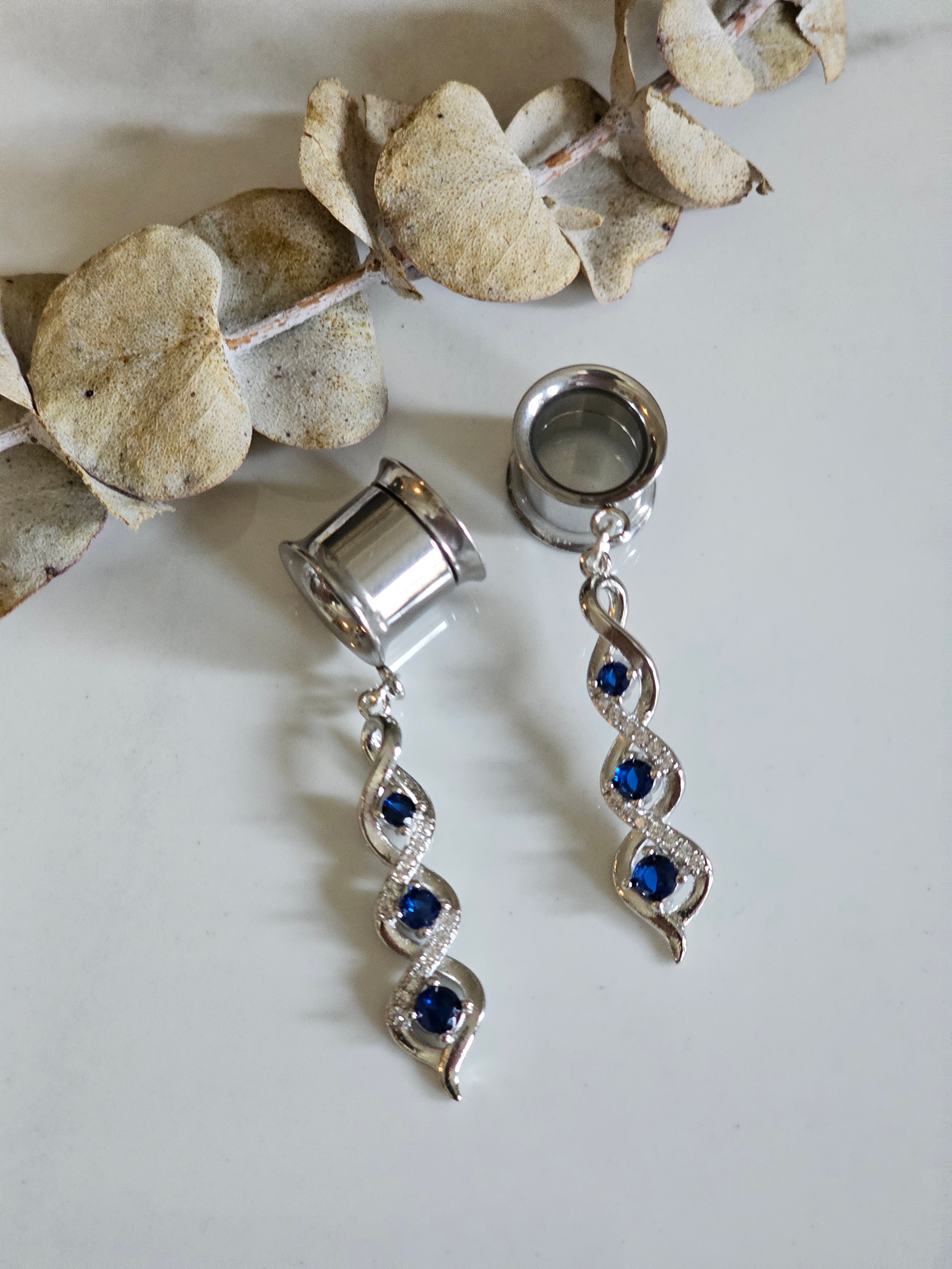 Sapphire Dangle Gauges