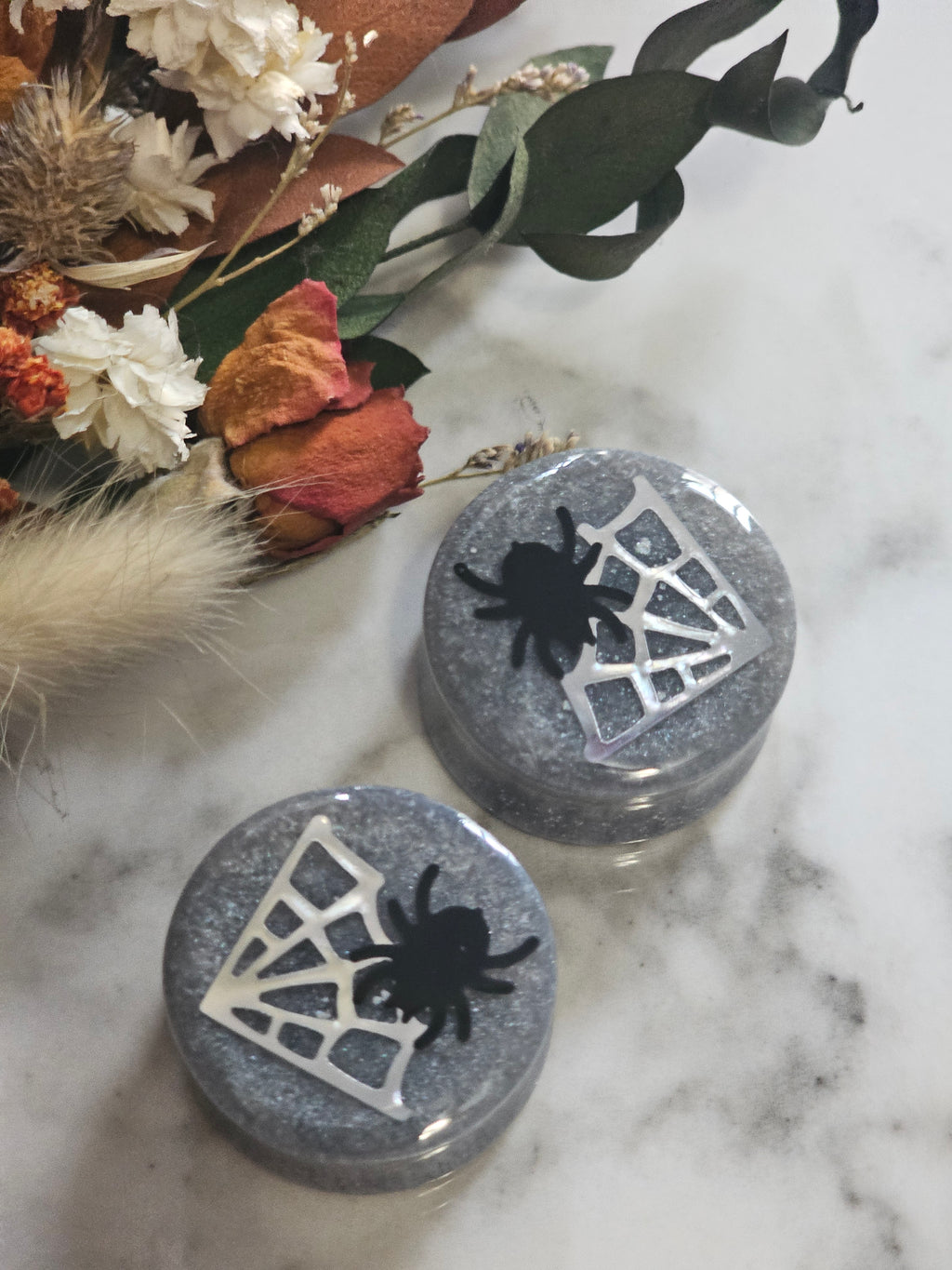 28MM-50MM Halloween Spider and web plugs