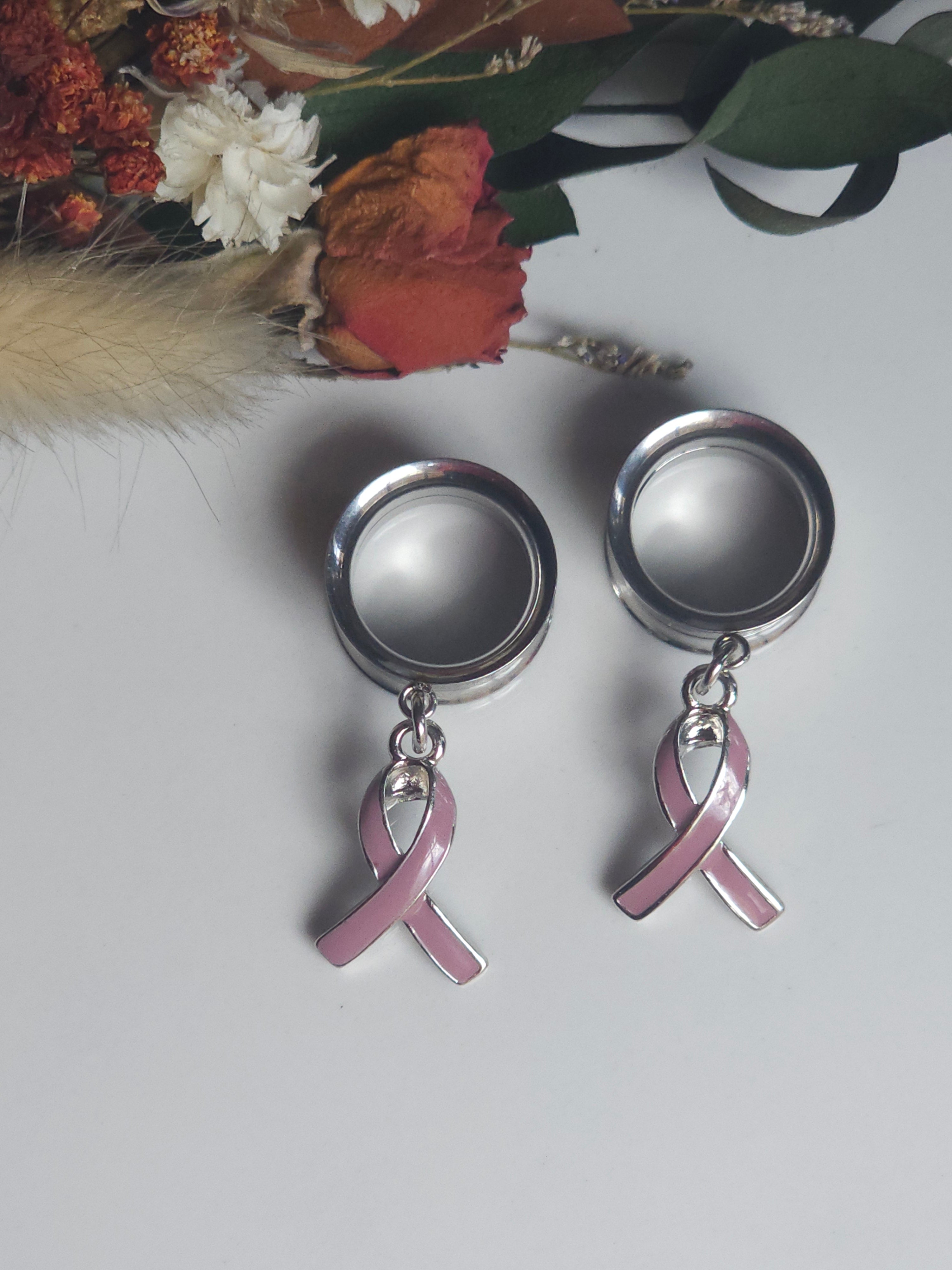 Breast Cancer Awareness dangle gauges