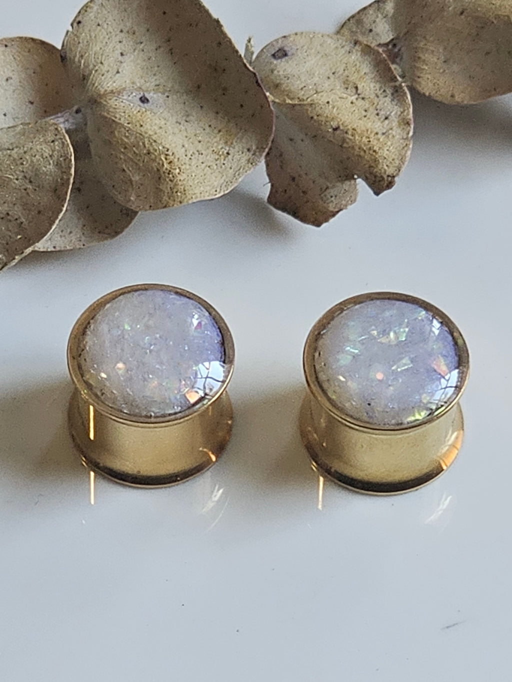 Faux Opal Gauges