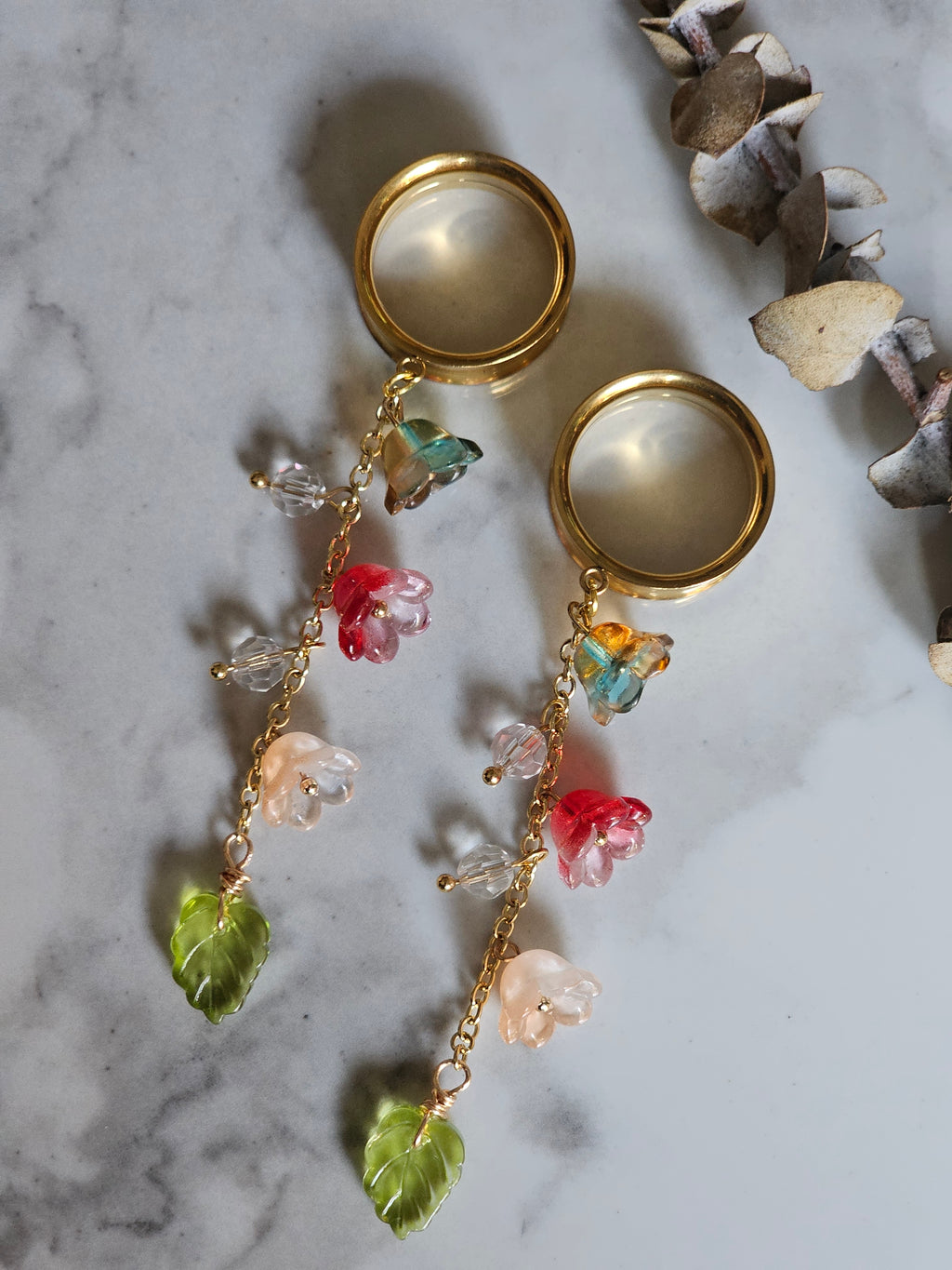Floral Dangle Gauges