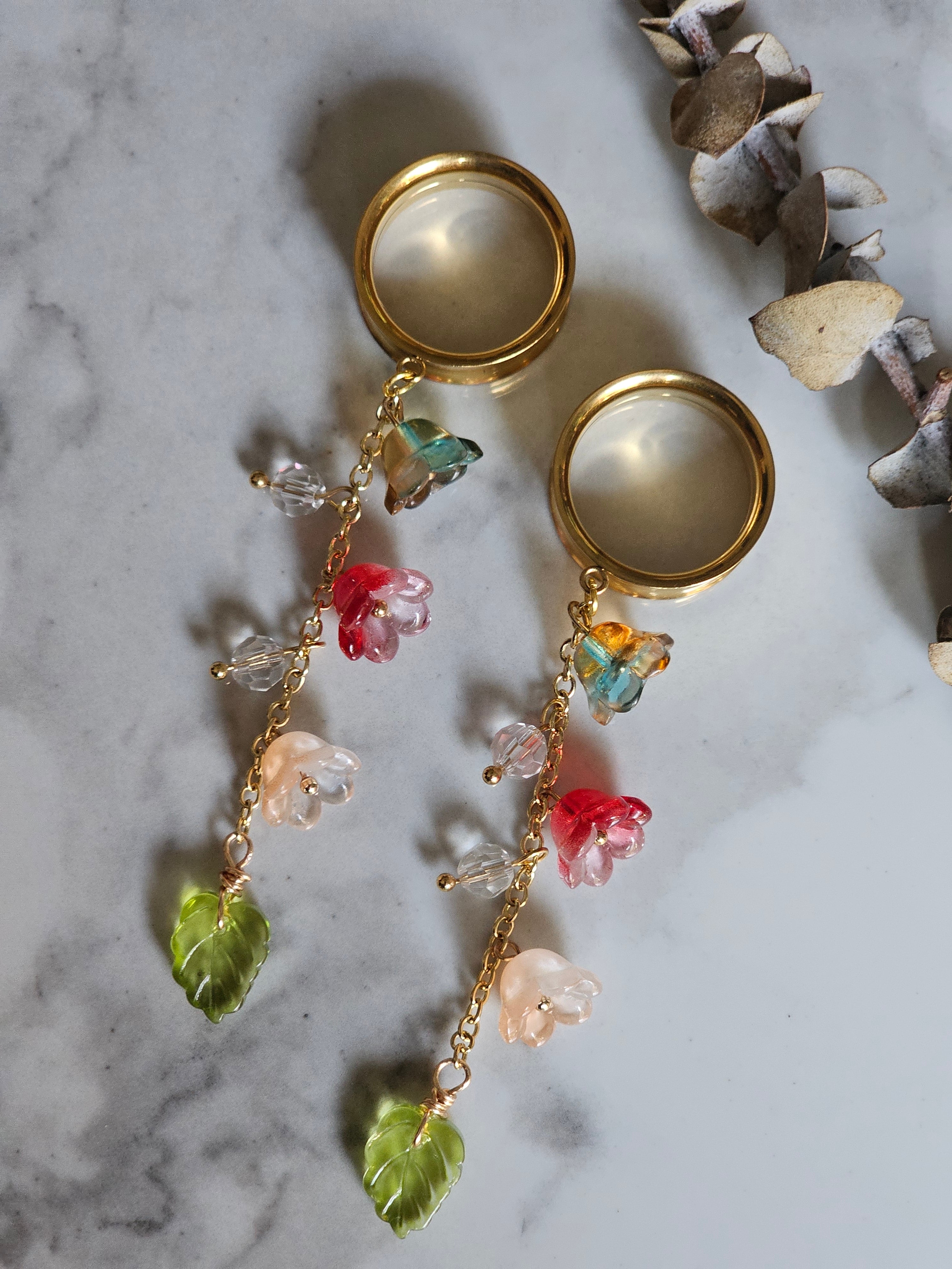 Floral Dangle Gauges