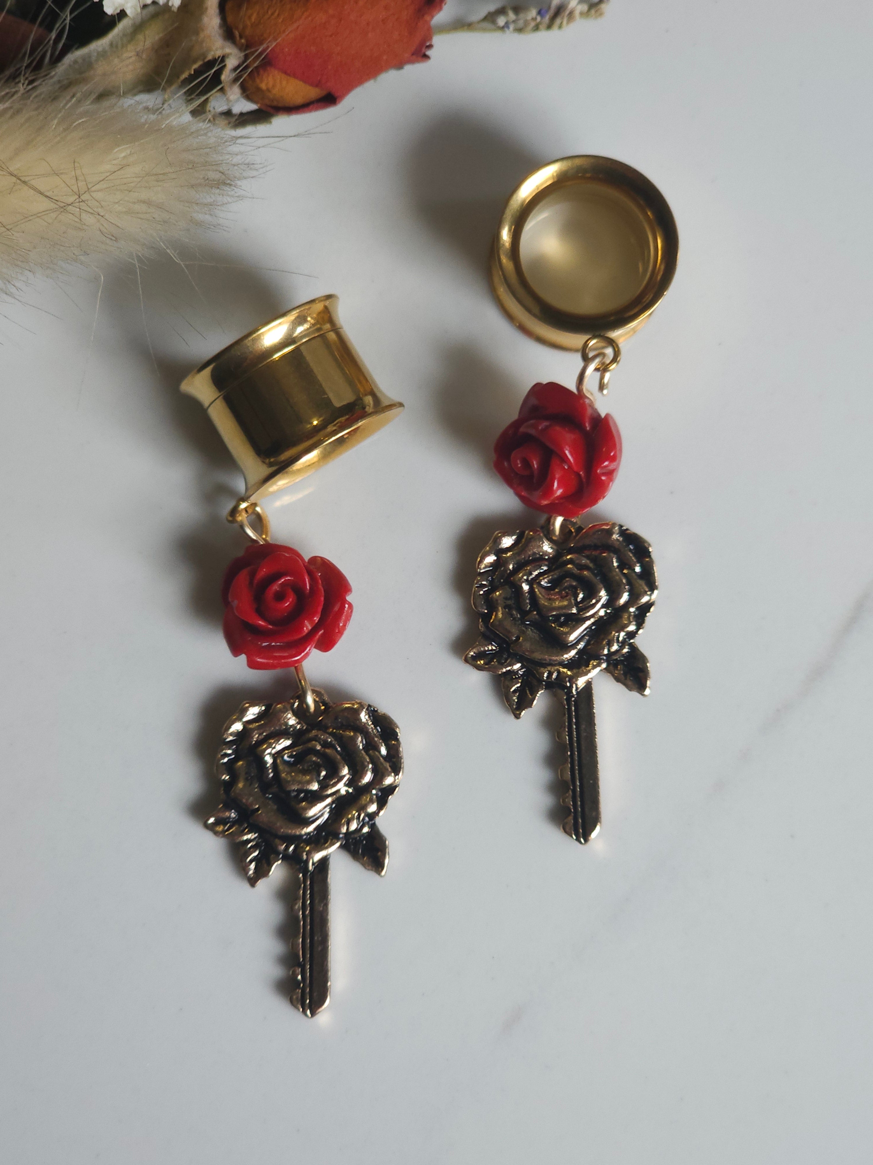Rose key dangle gauges