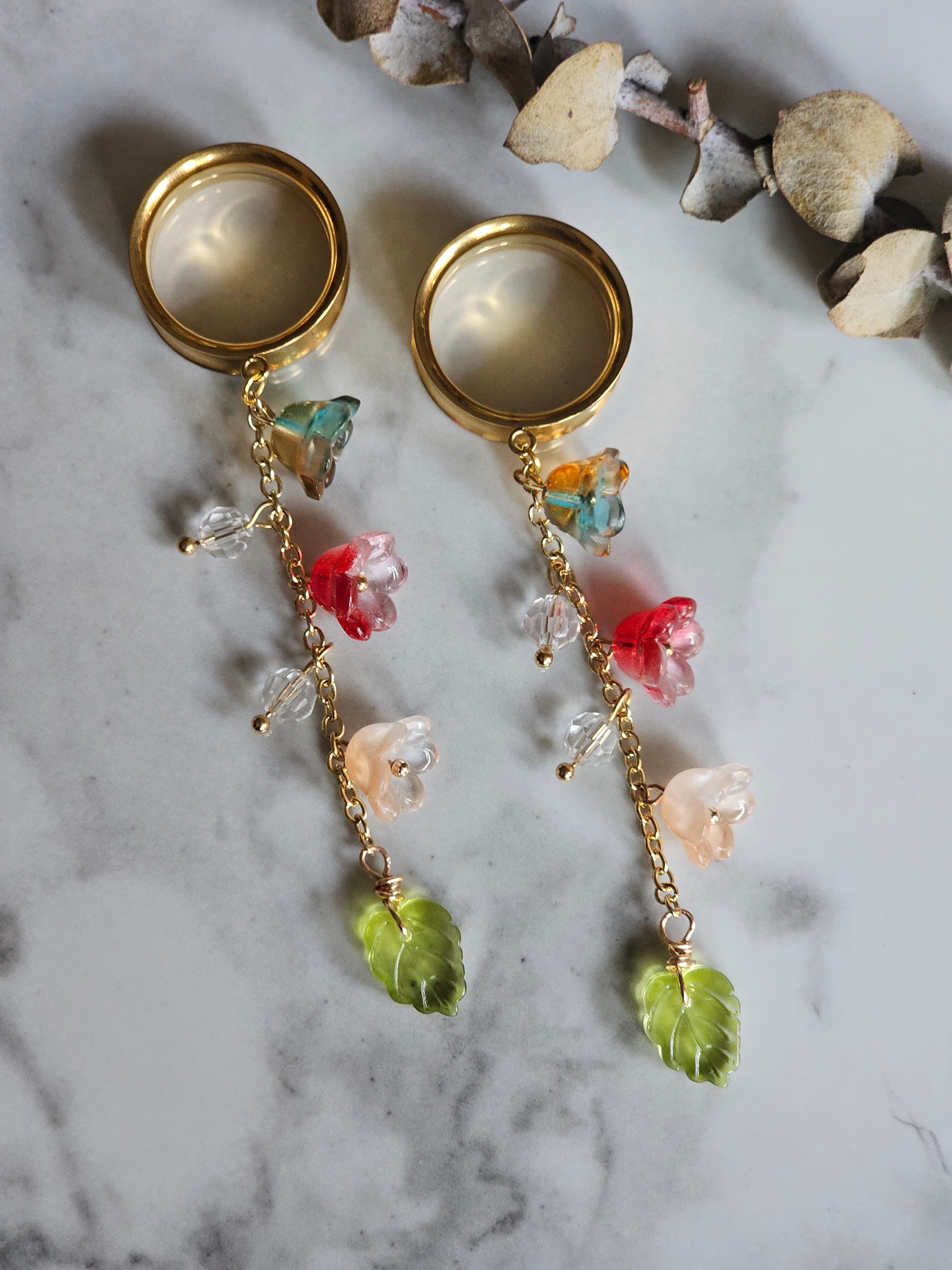 Floral Dangle Gauges