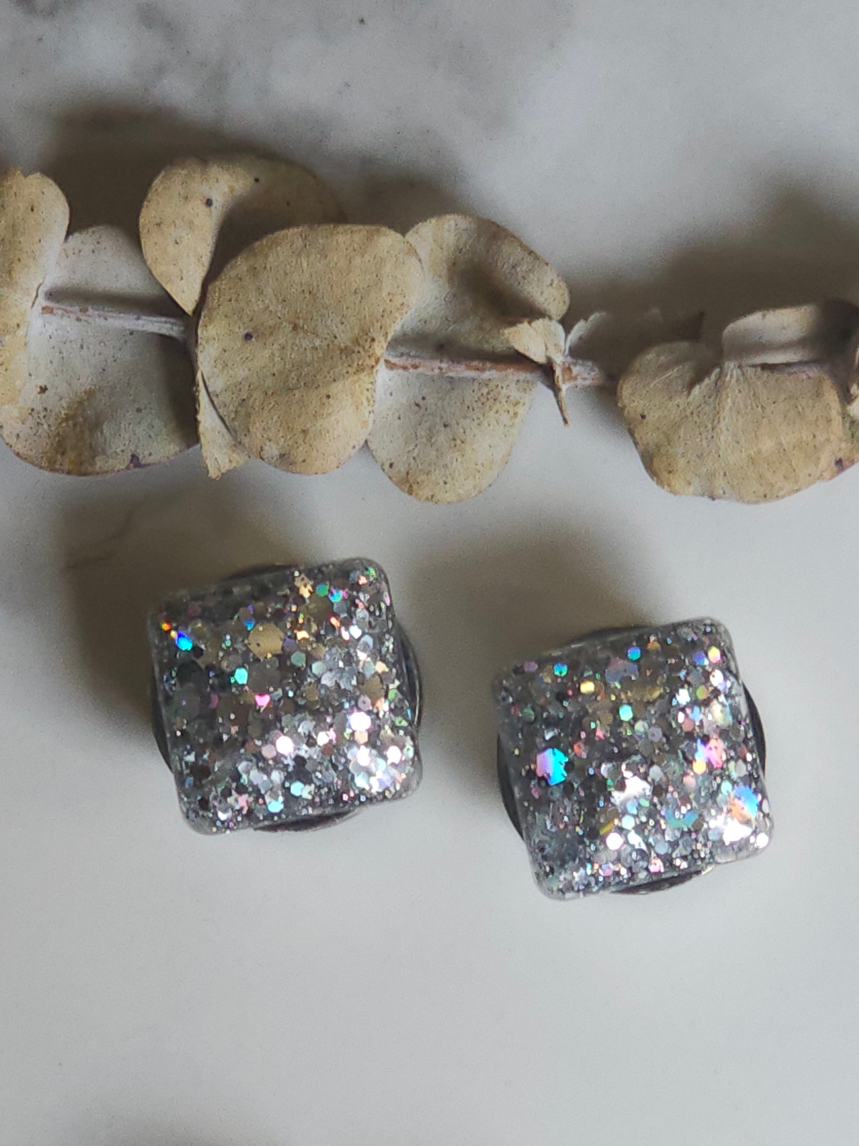 8MM-22MM Square Glitter Plugs Gauges