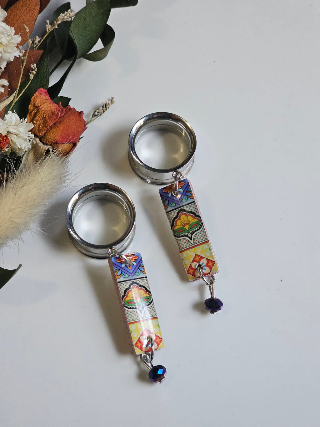 Tile Print Dangle Gauges