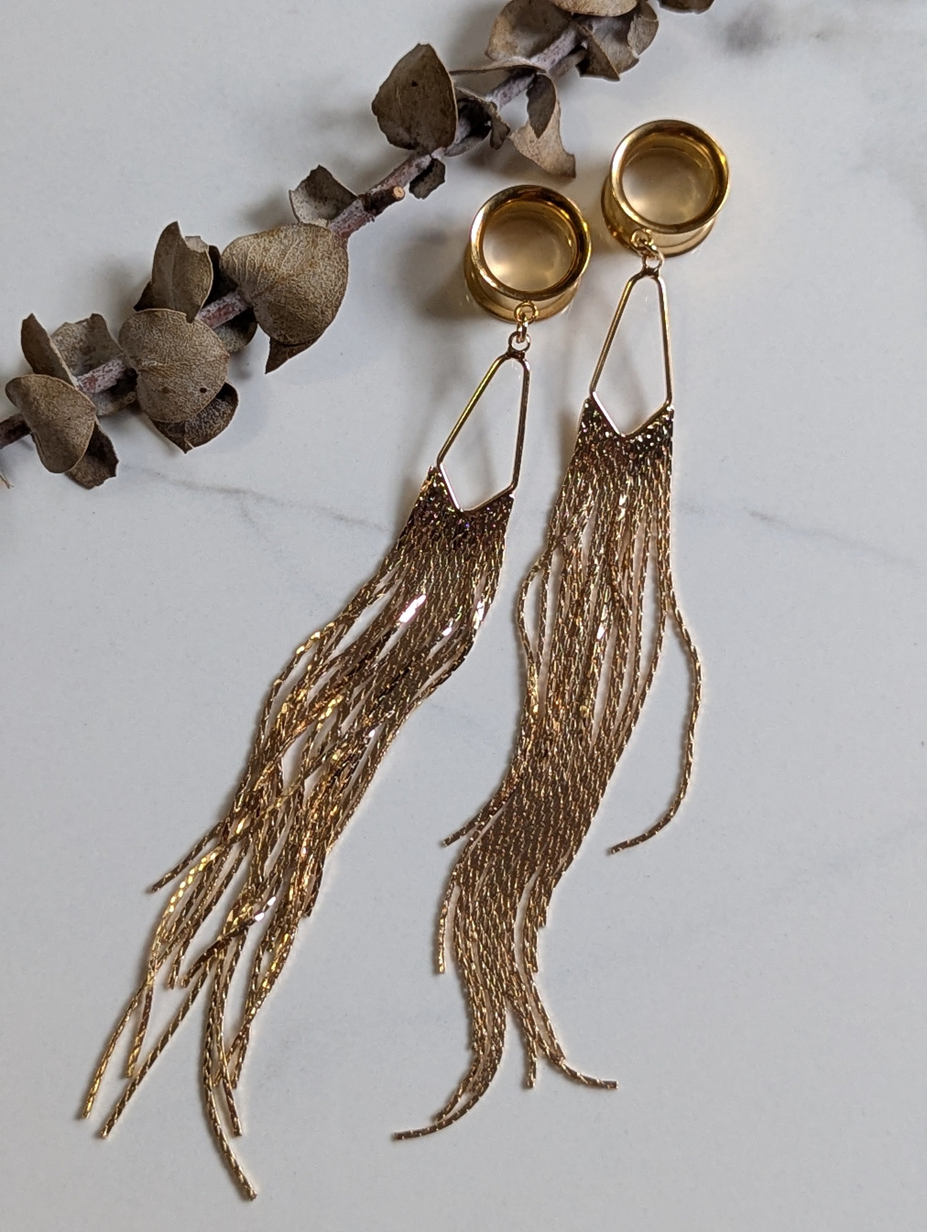 Elegant Tassel dangle gauges