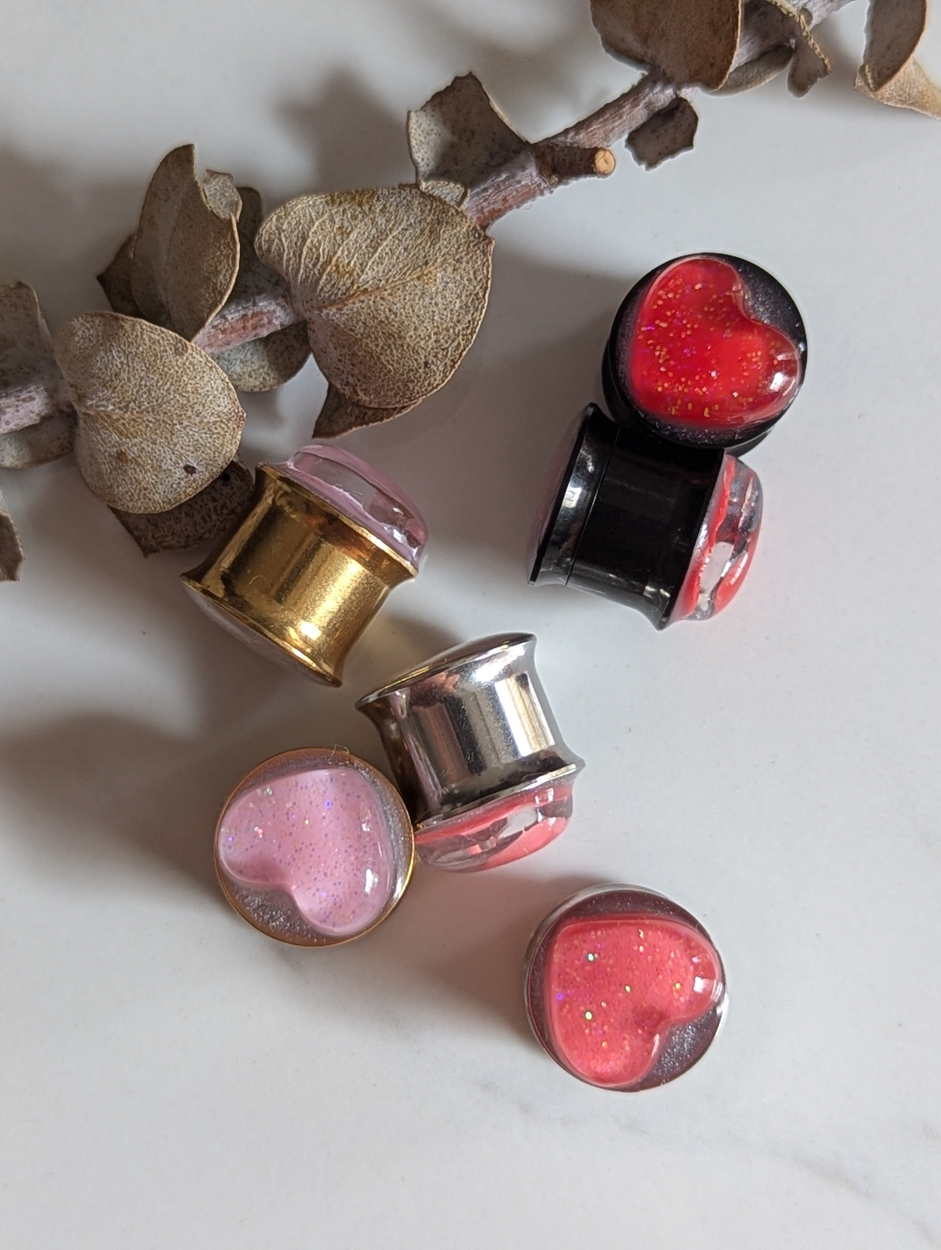 12MM Heart plugs