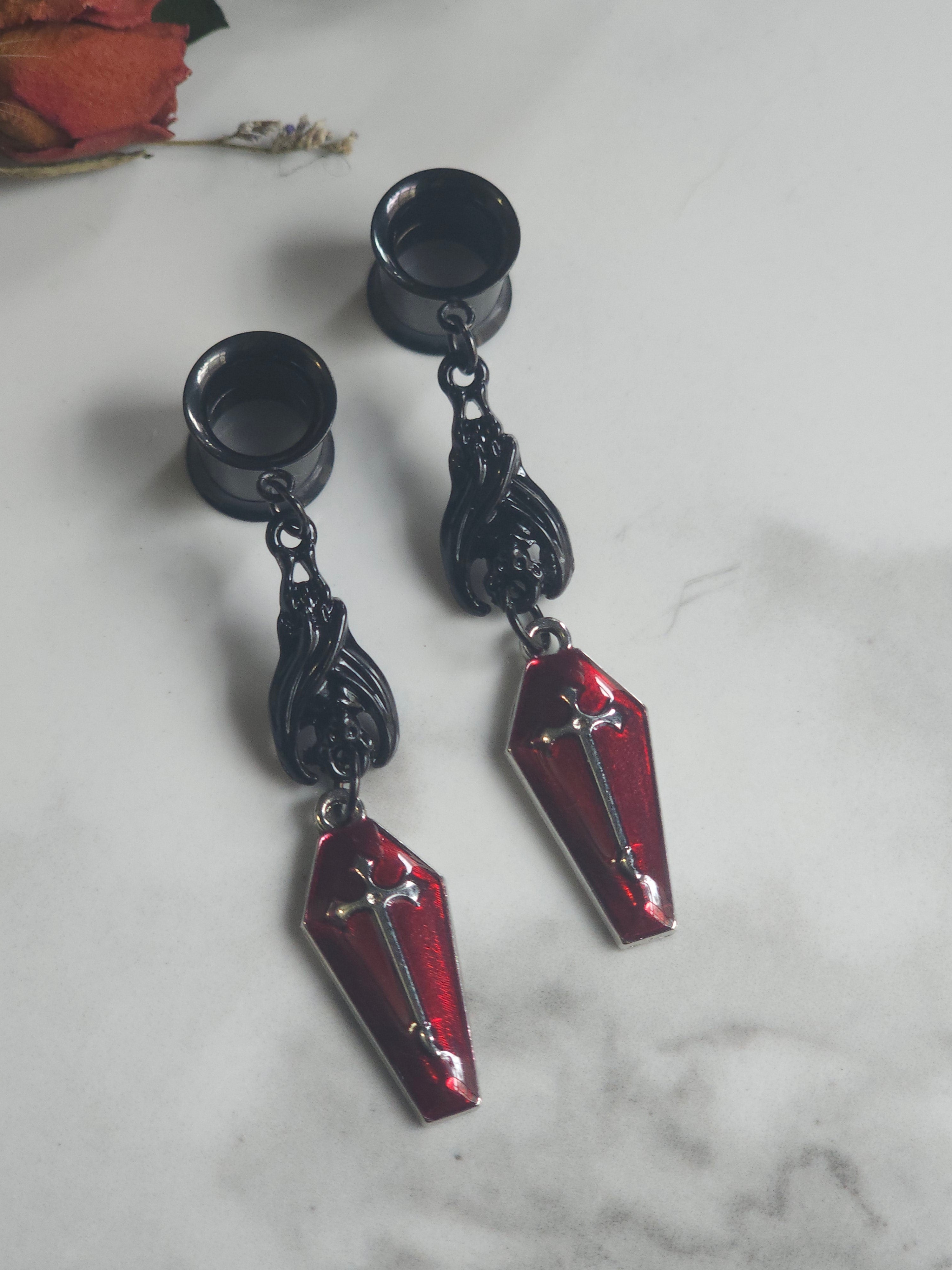 Black Bat dangles gauges